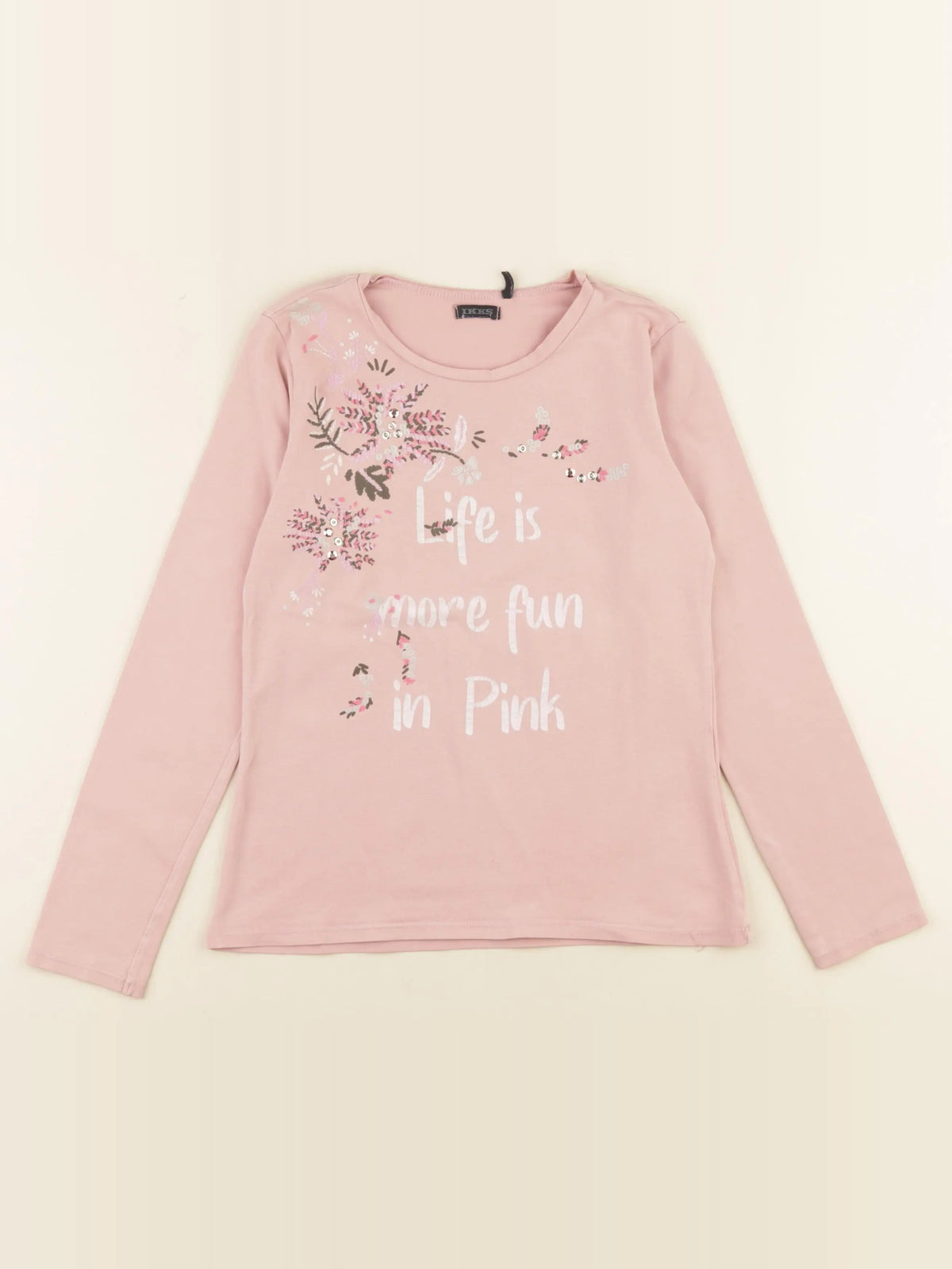 IKKS - tee-shirt rose - 10 ans