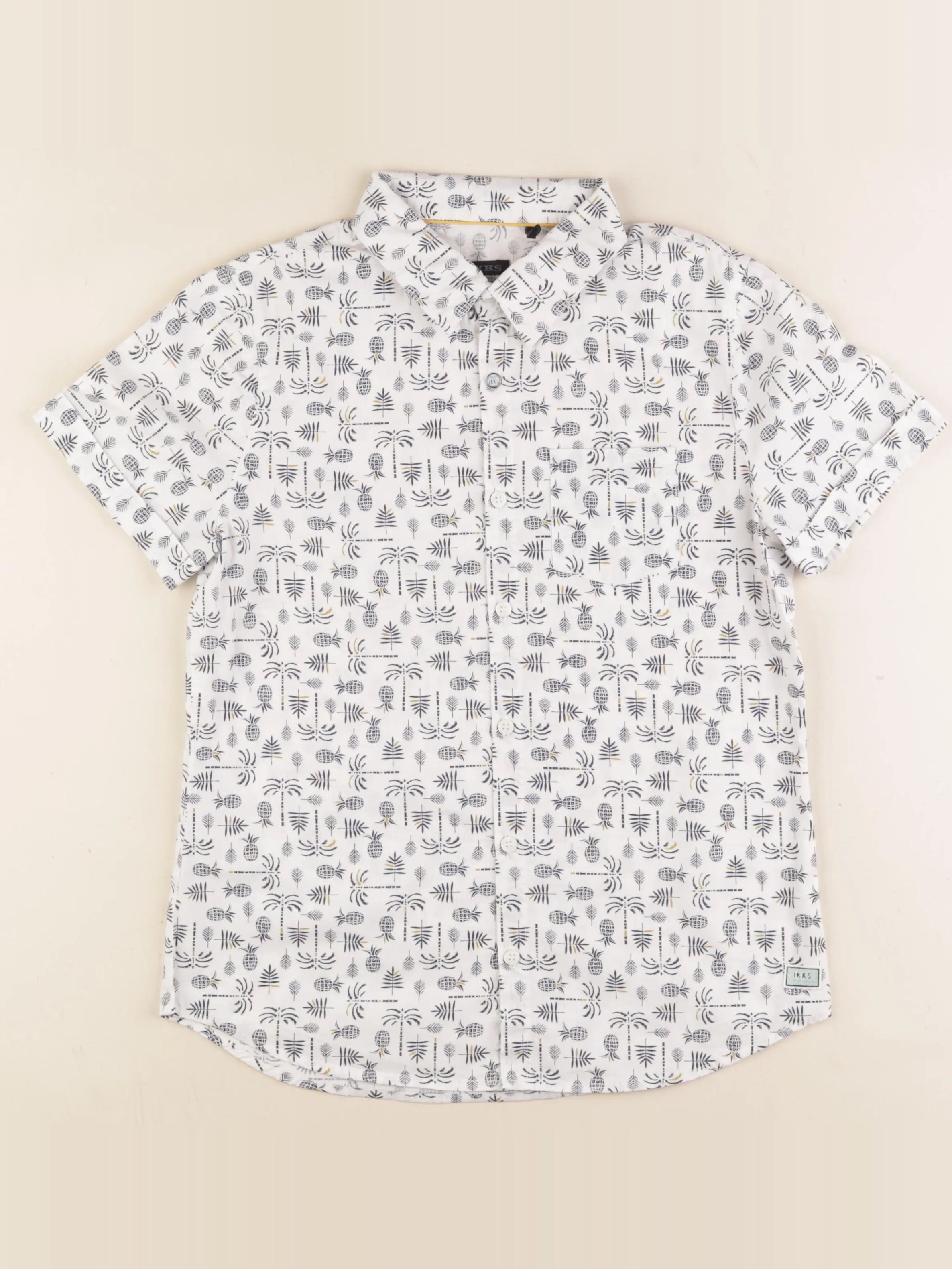 IKKS - chemise blanc, bleu - 12 ans