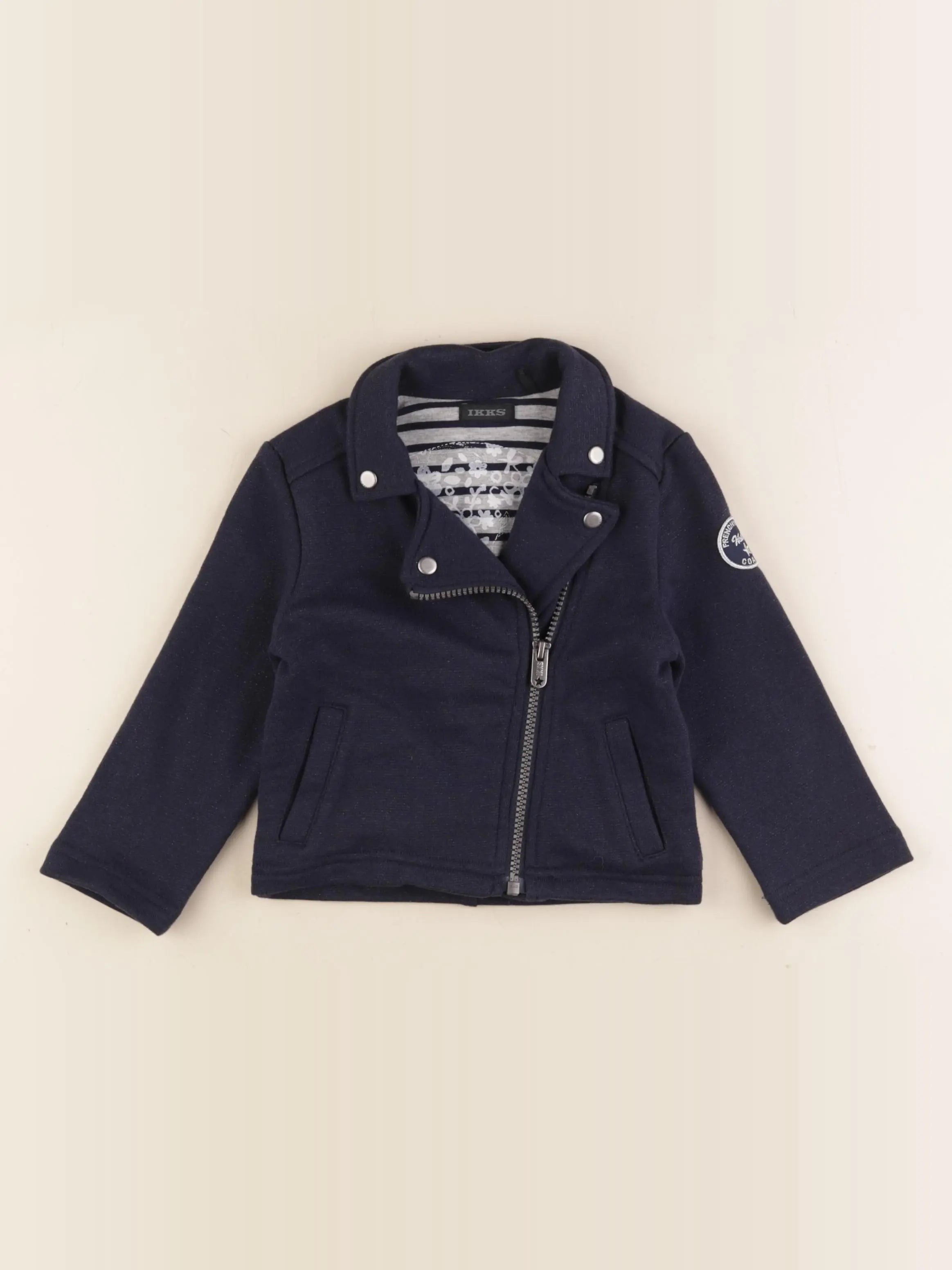 IKKS - veste bleu, argent - 2 ans