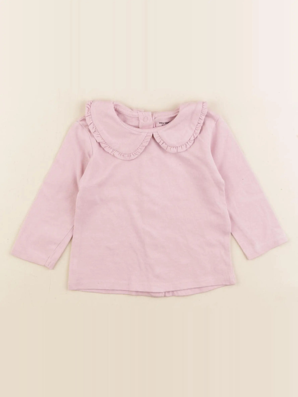 Vertbaudet - tee-shirt rose - 6 mois