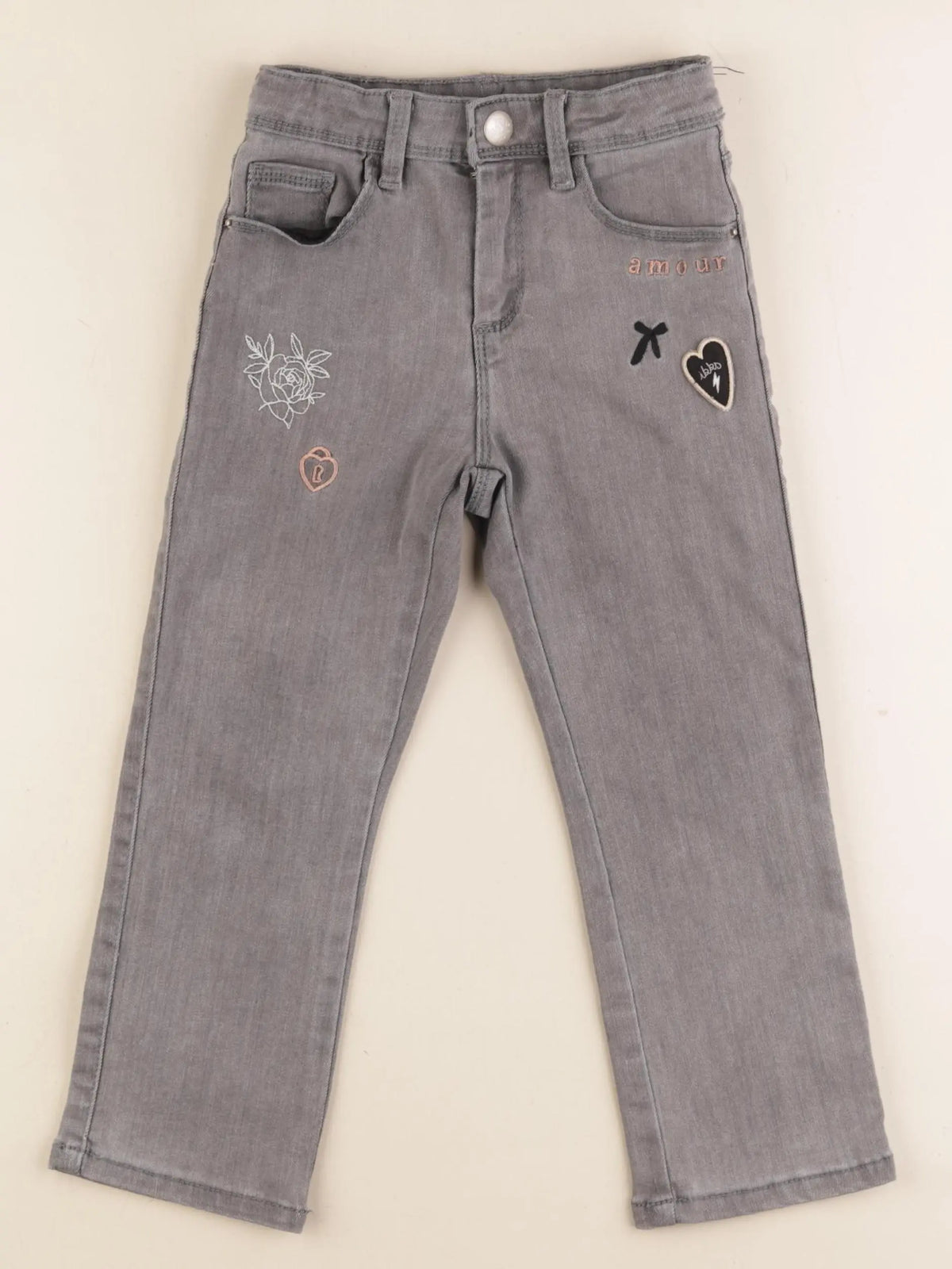 IKKS - jean gris - 4 ans