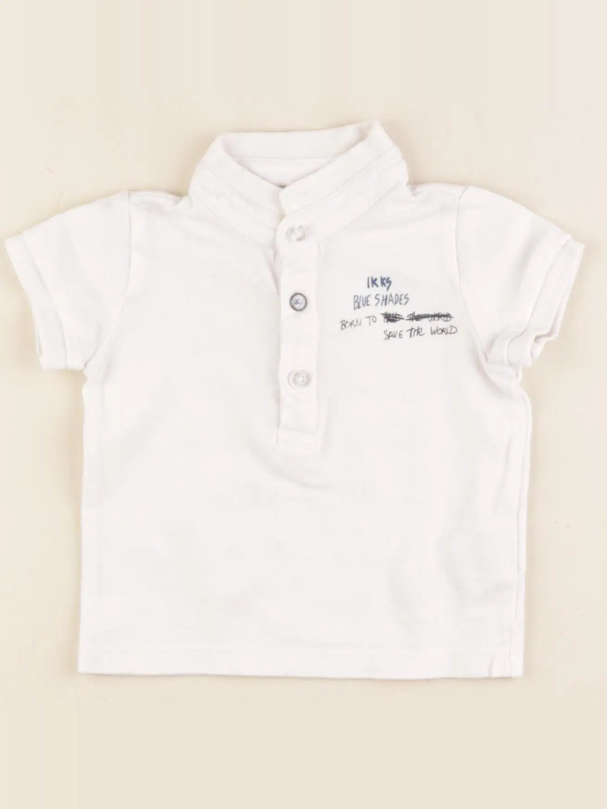 IKKS - polo blanc - 6 mois