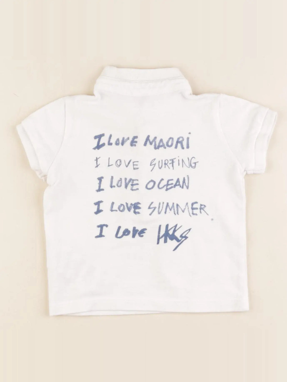 IKKS - polo blanc - 6 mois