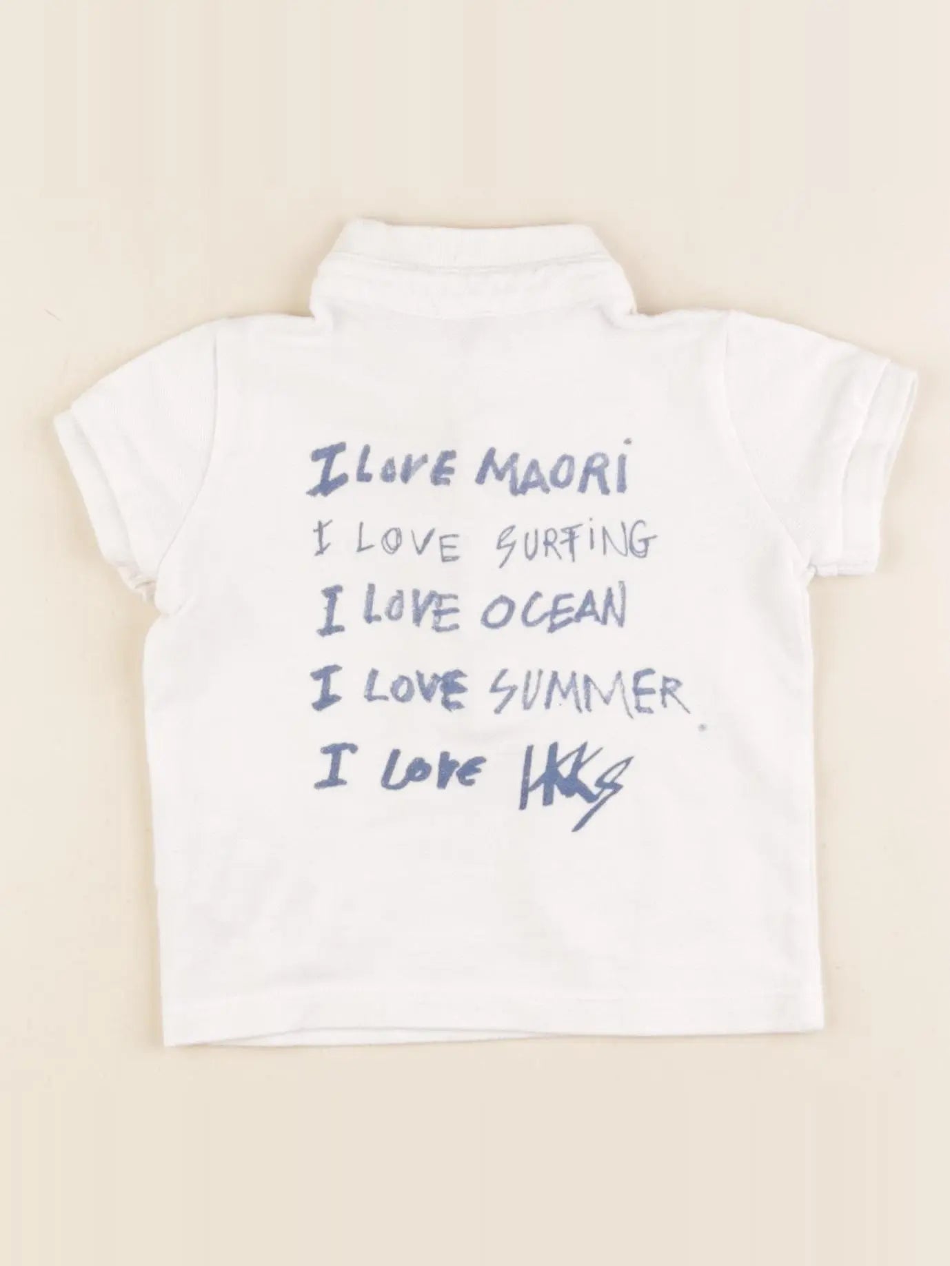 IKKS - polo blanc - 6 mois
