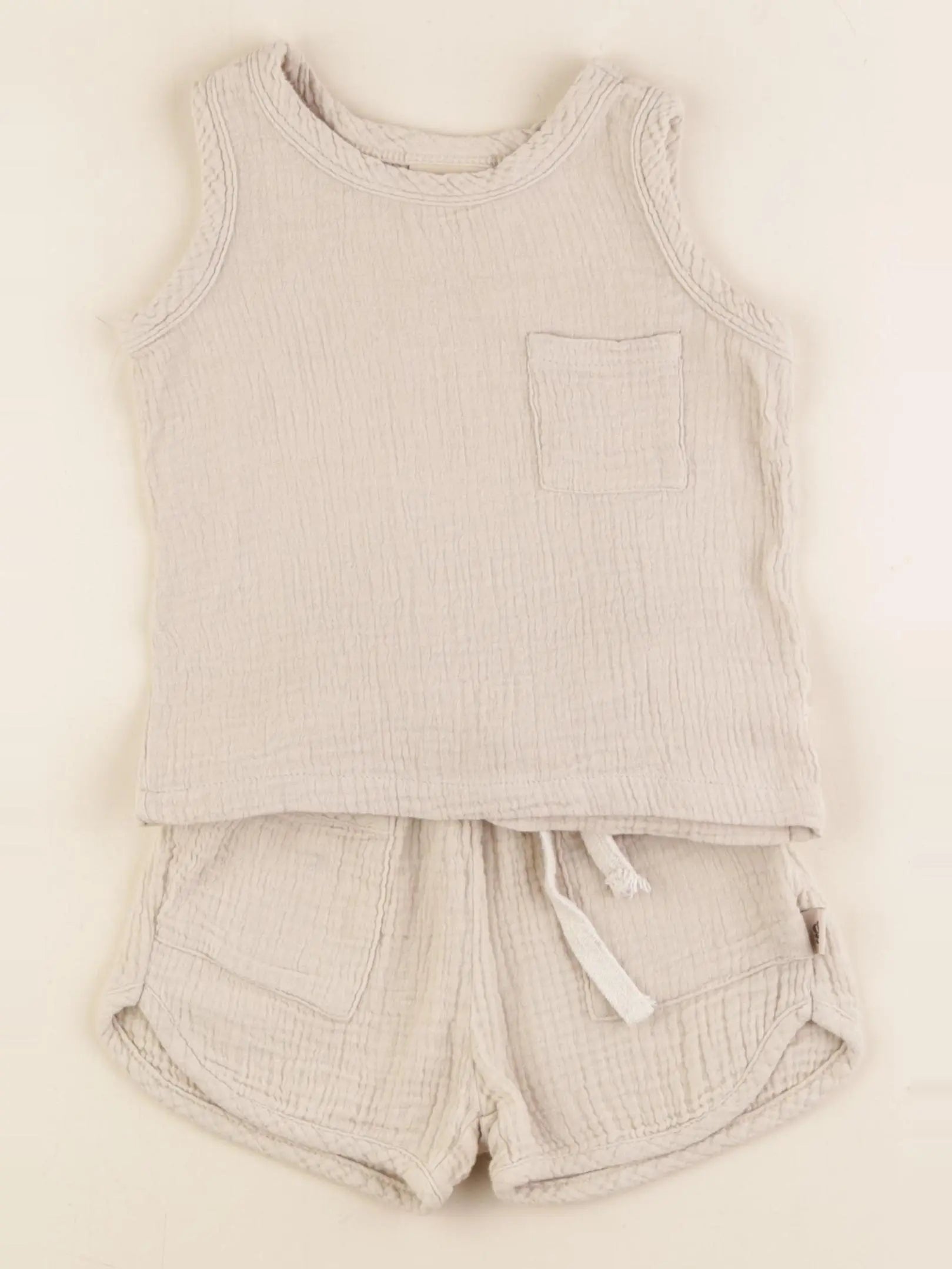 Gamin gamine - ensemble beige - 12/18 mois