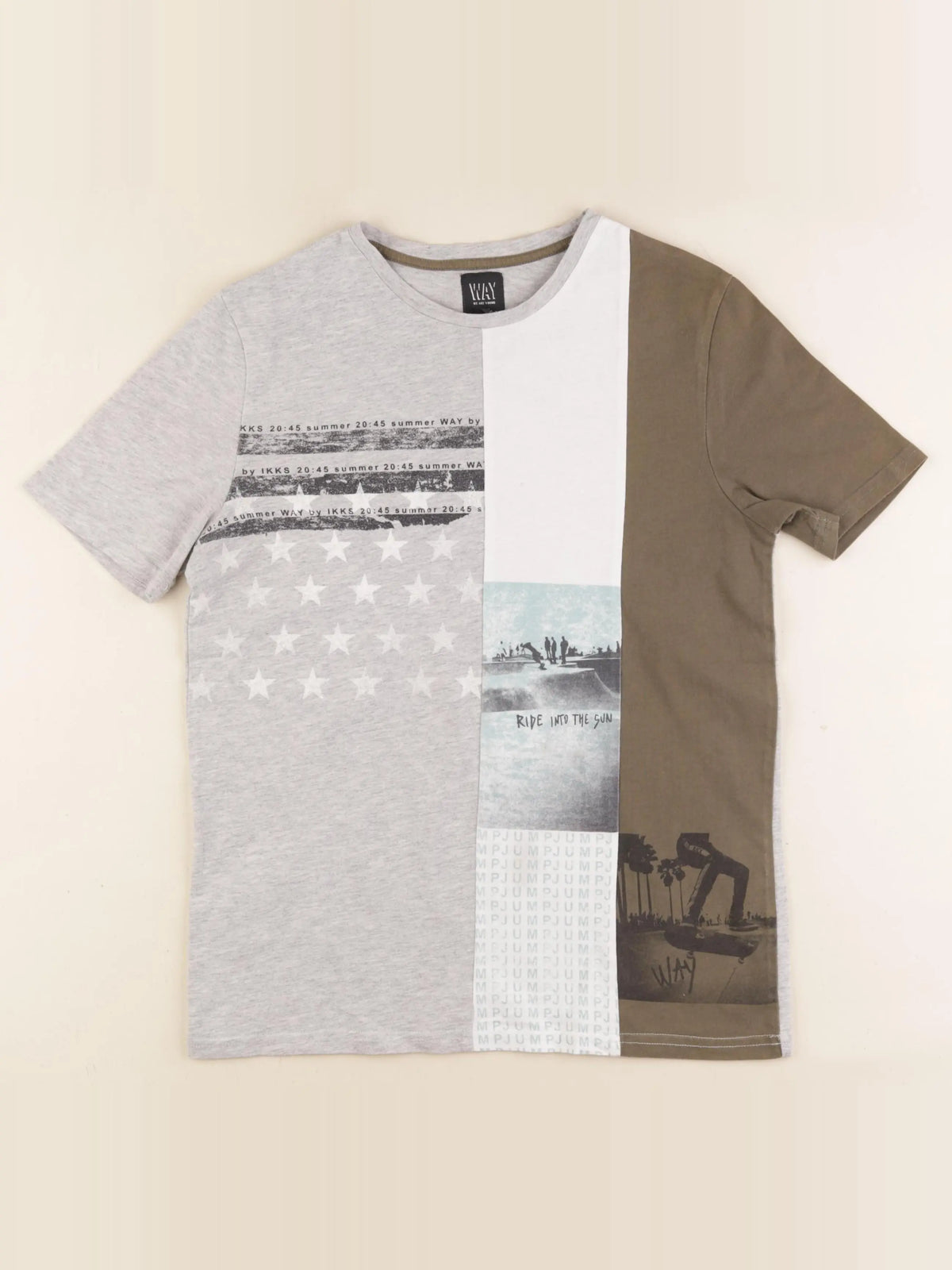 IKKS - tee-shirt gris - 14 ans