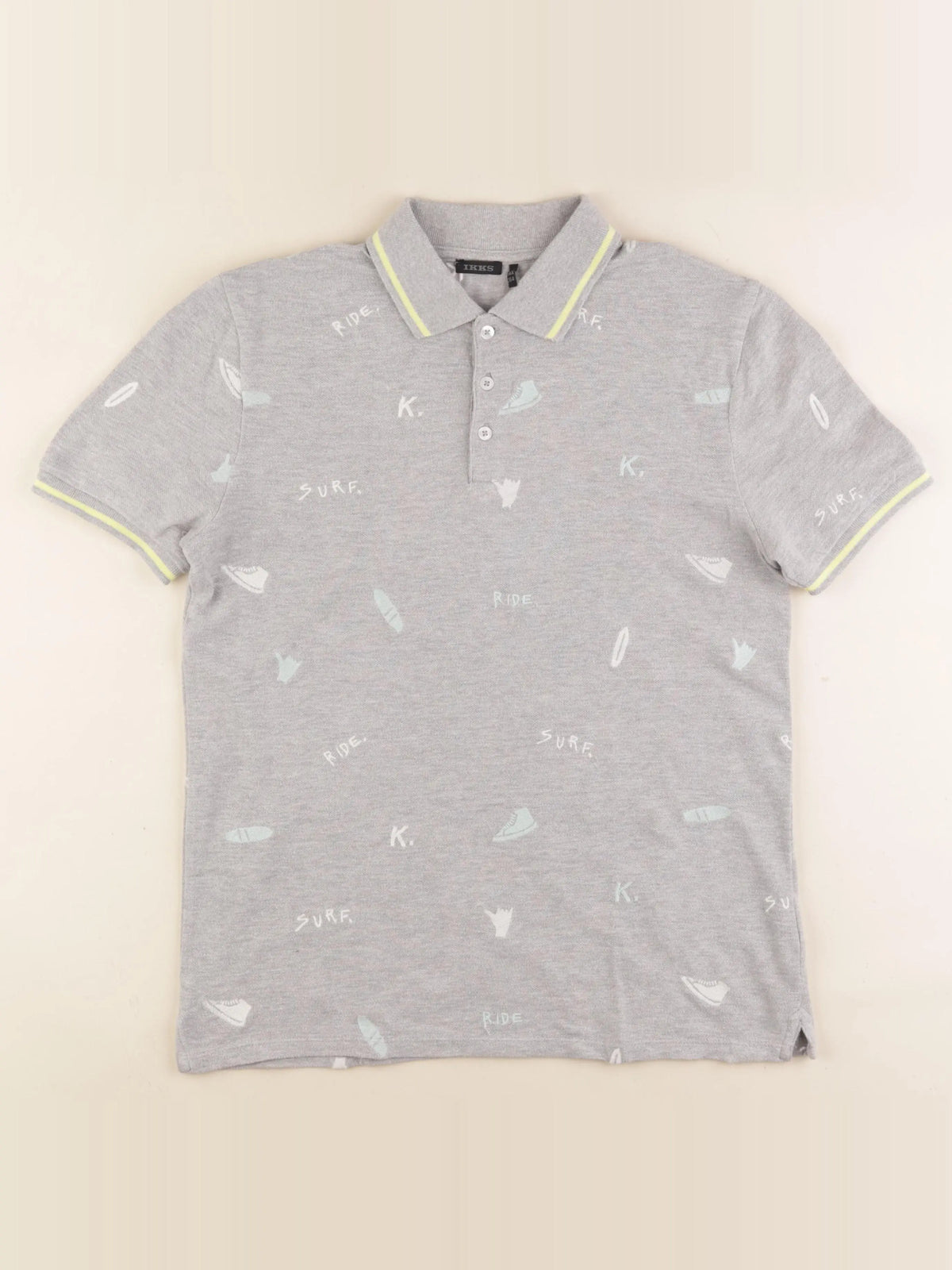 IKKS - polo gris - 14 ans