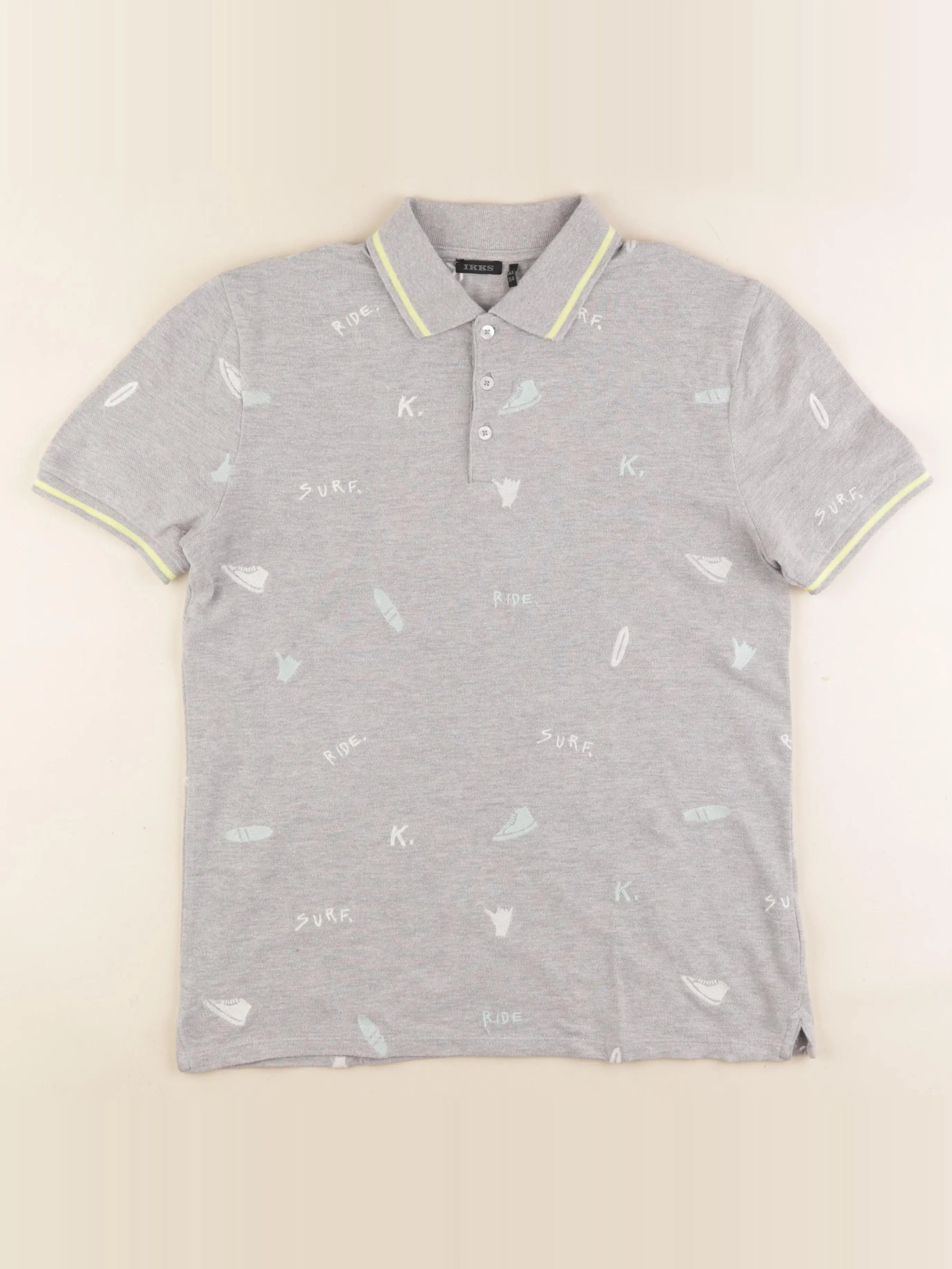 IKKS - polo gris - 14 ans