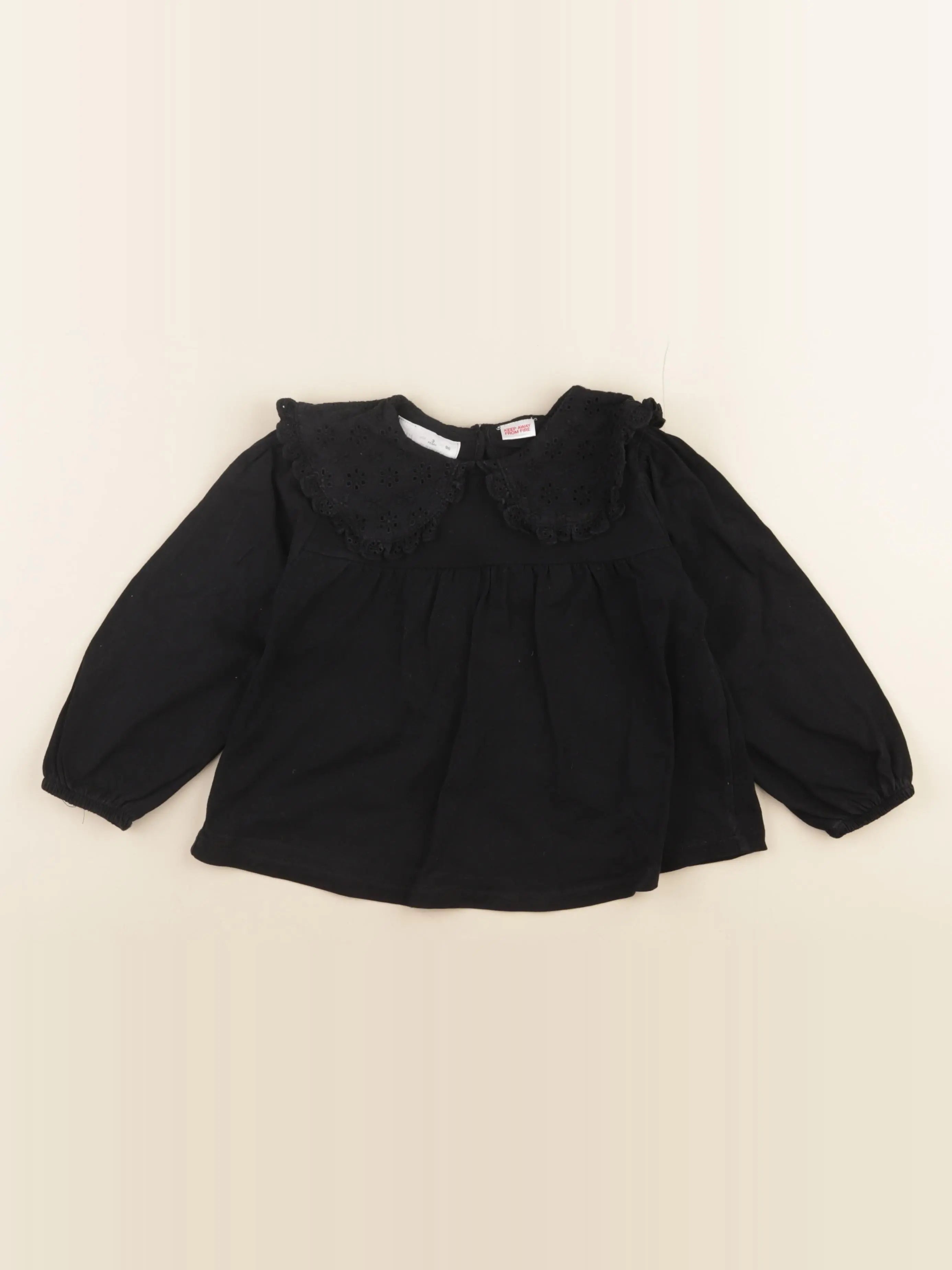 Zara - blouse noir - 3 ans