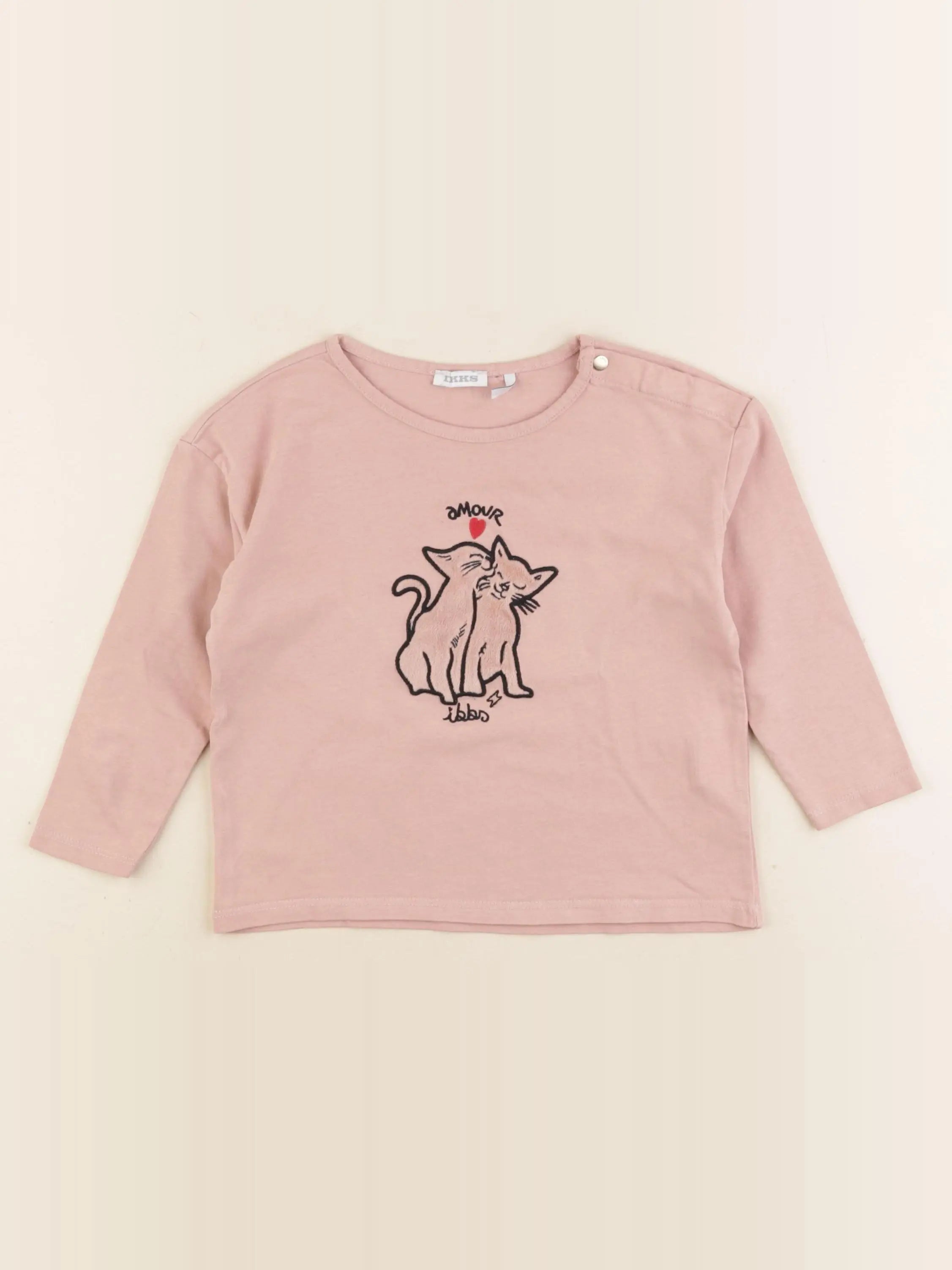 IKKS - tee-shirt rose - 3 ans