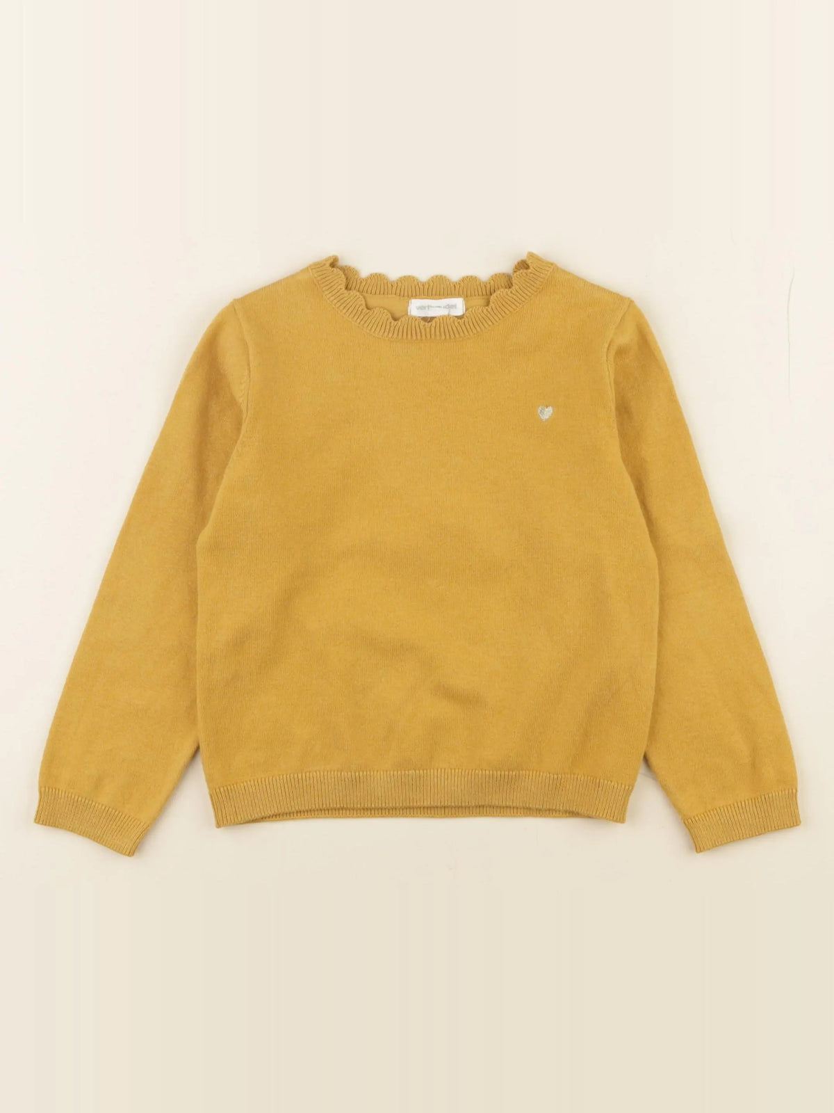 Vertbaudet - pull jaune - 5 ans