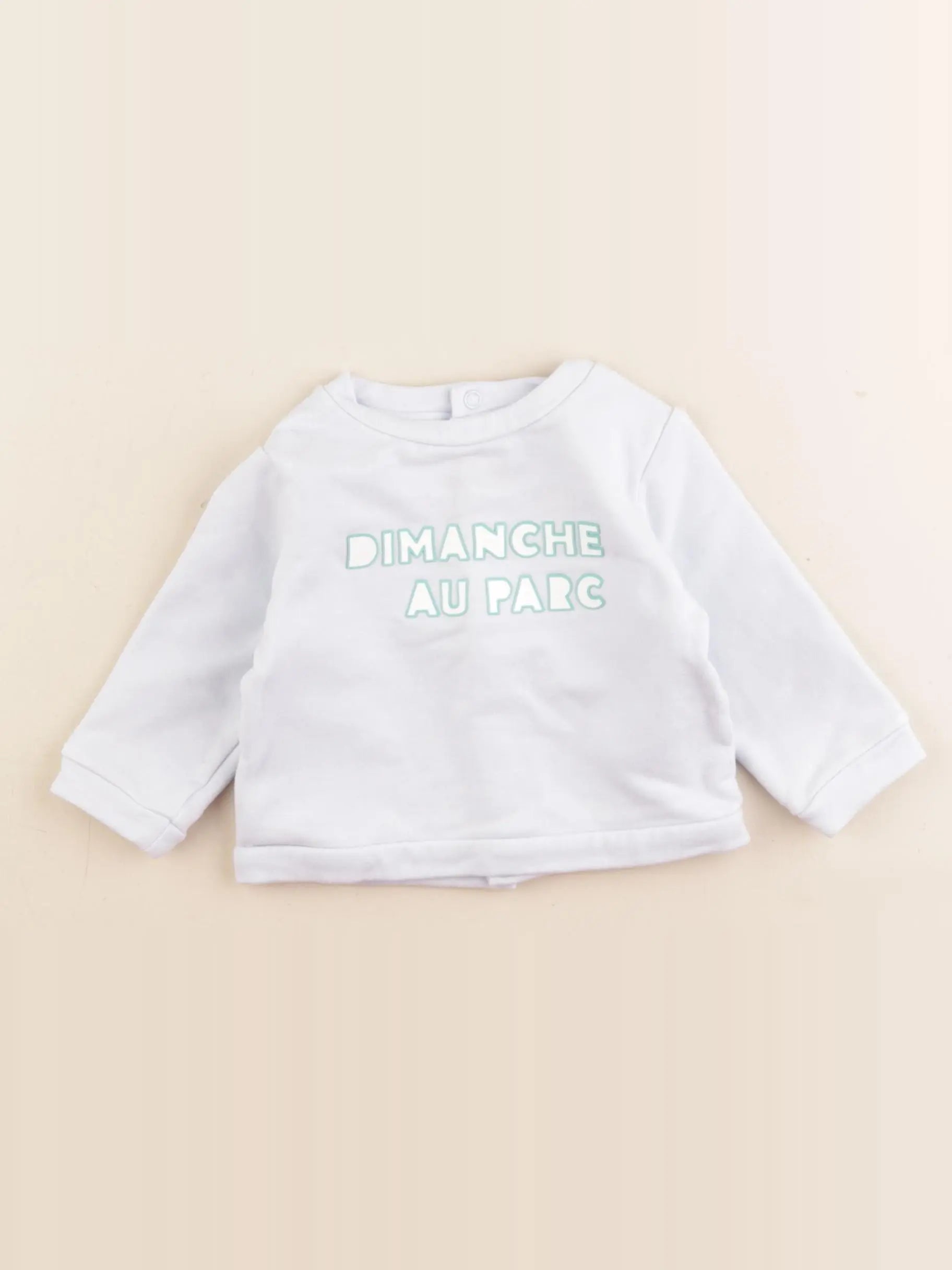 Jacadi - sweat bleu - 6 mois