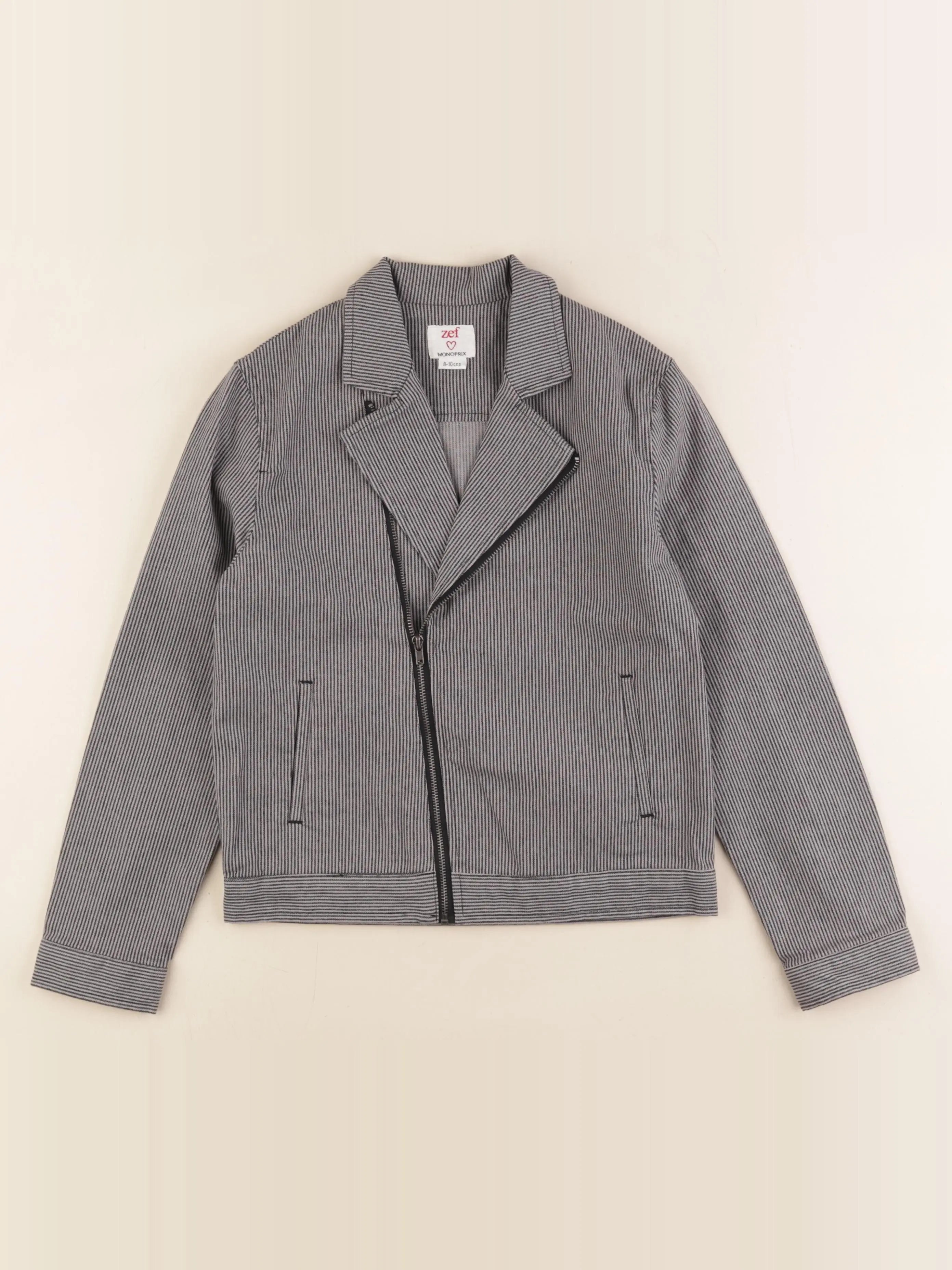 Zef - veste gris - 8/10 ans