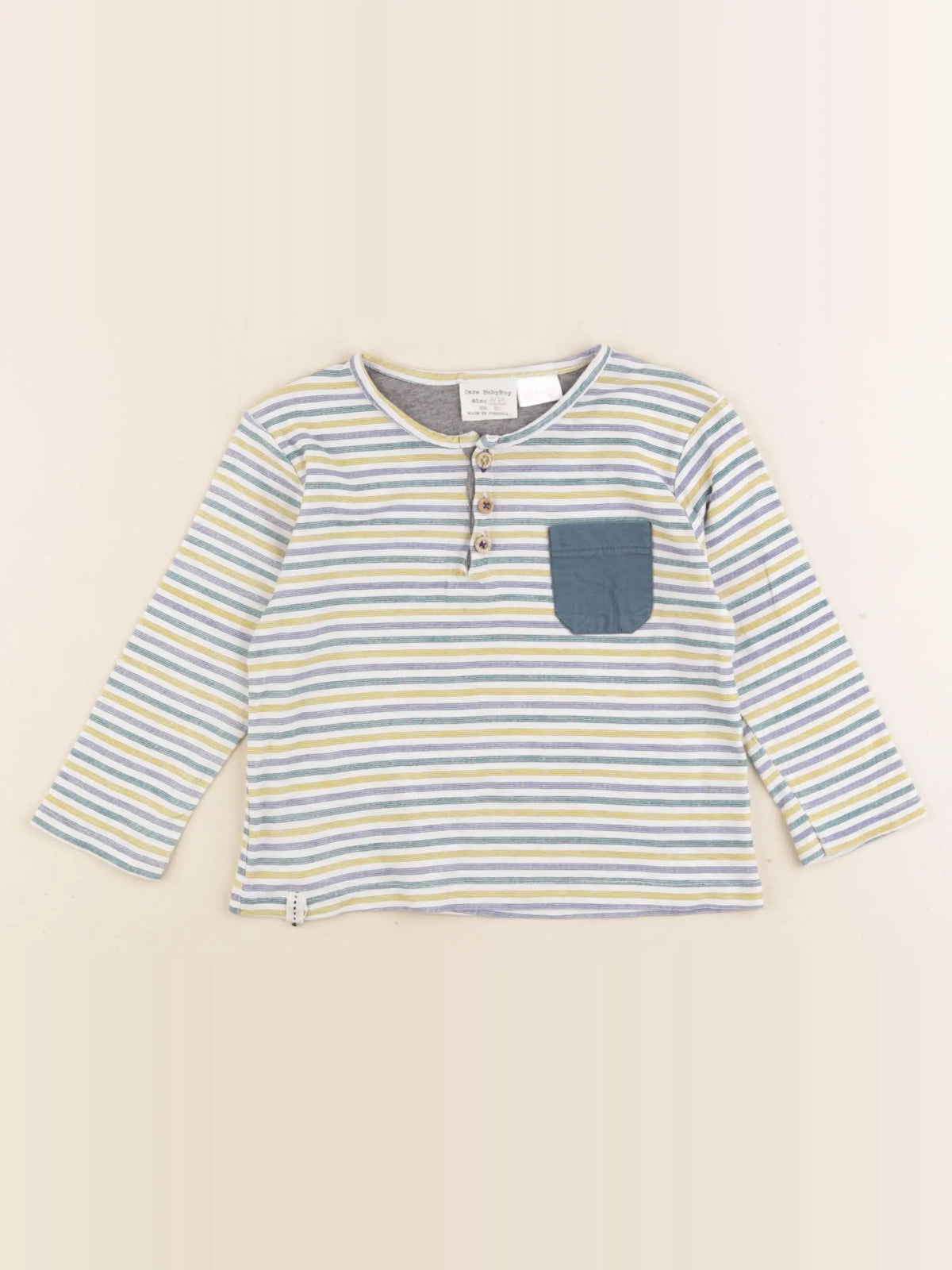 Zara - tee-shirt multicolore - 9/12 mois