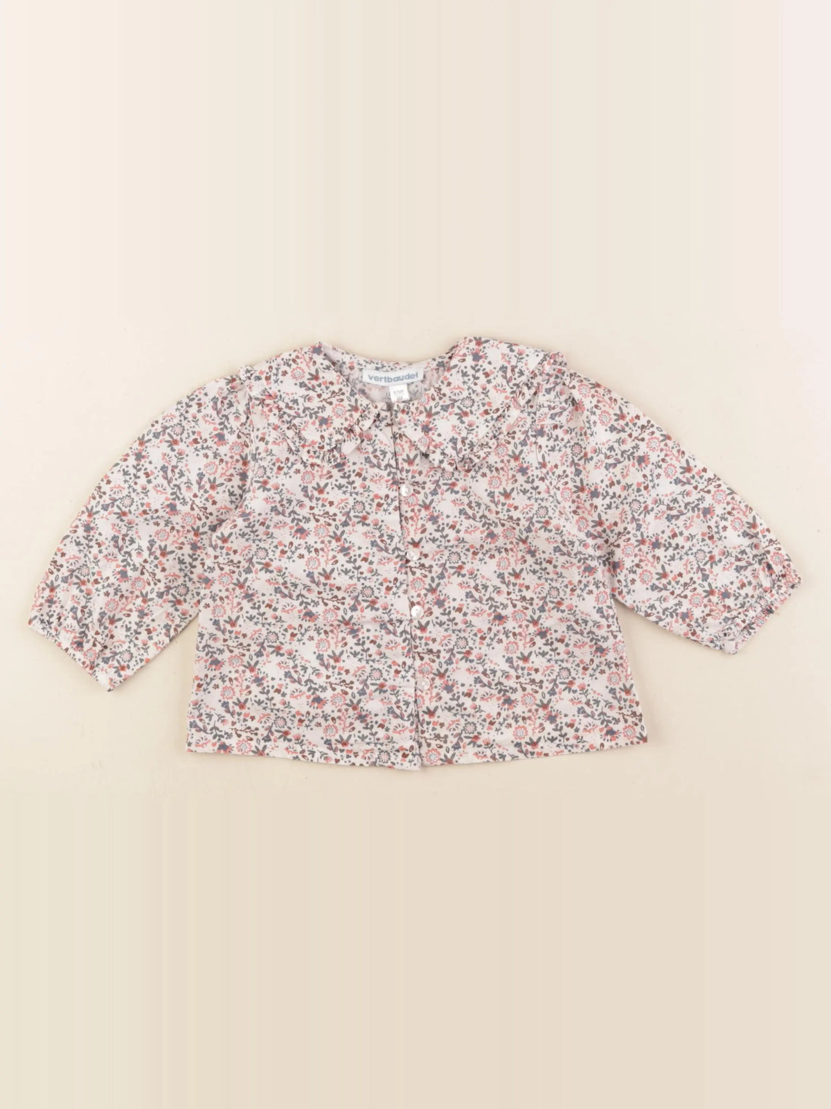 Vertbaudet - blouse blanc - 6 mois