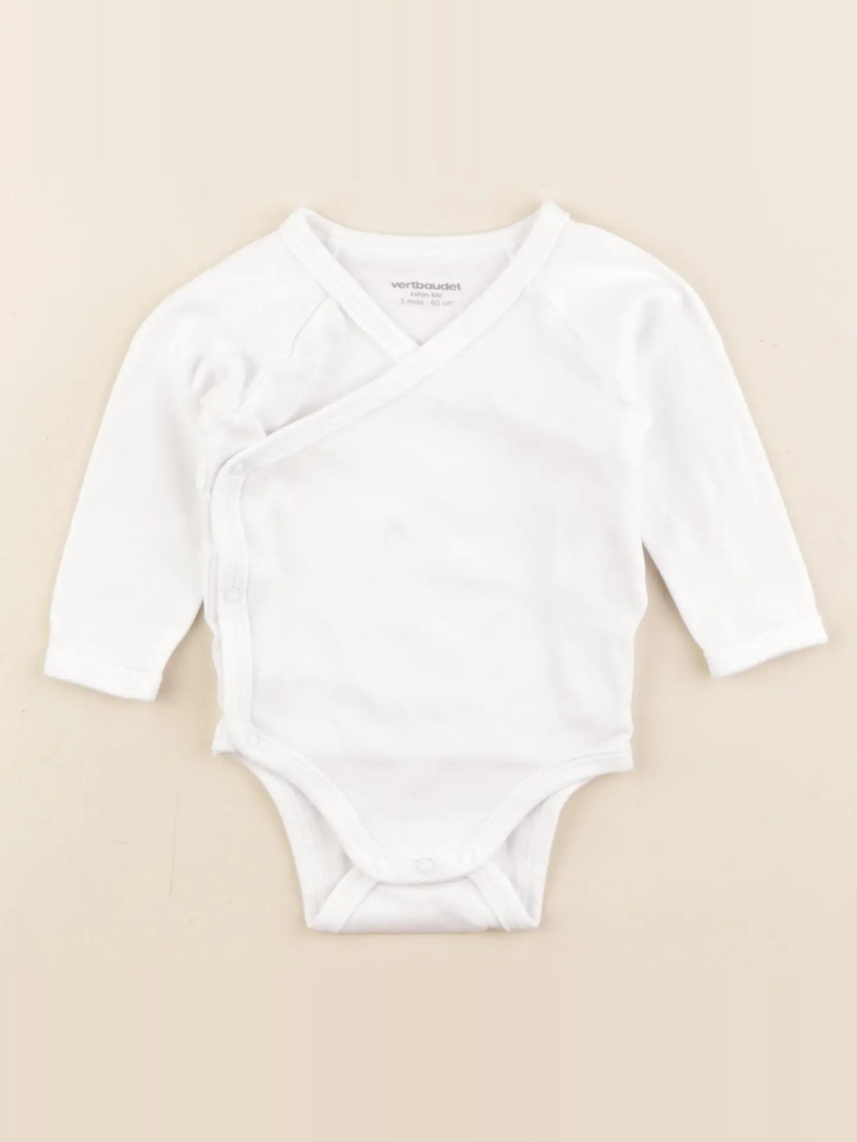 Vertbaudet - body blanc - 3 mois