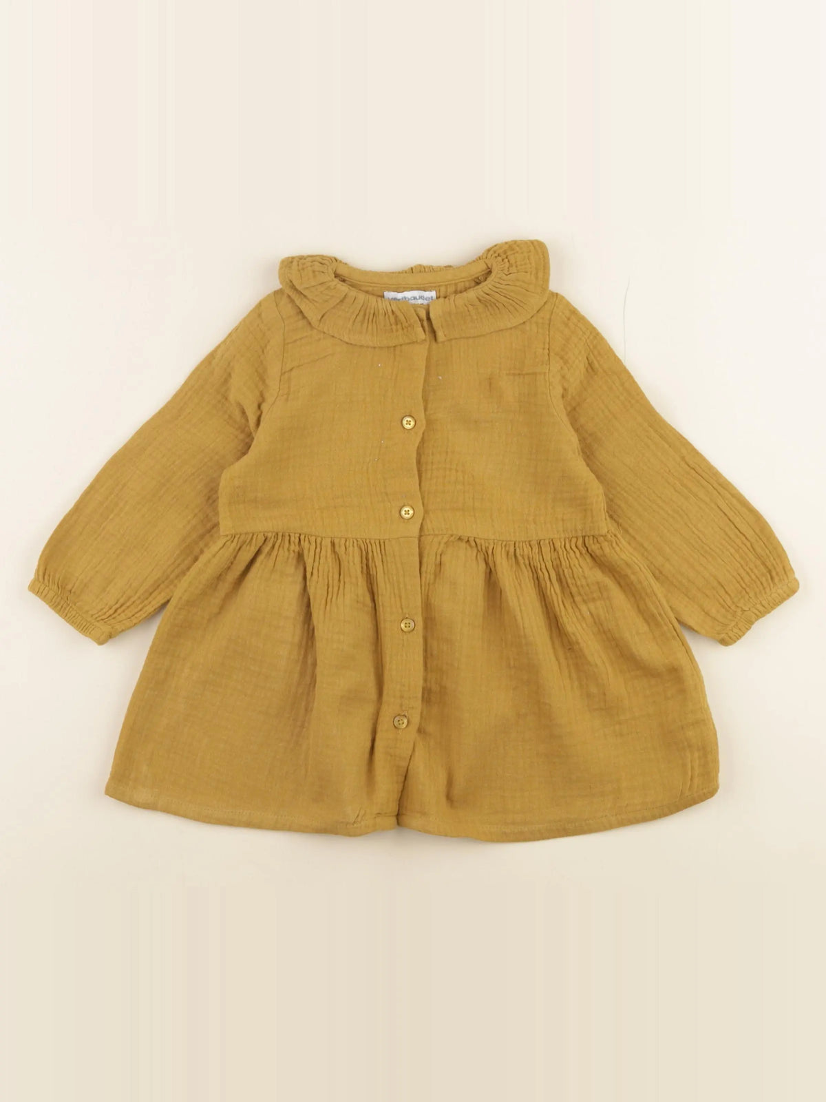 Vertbaudet - robe marron - 18 mois