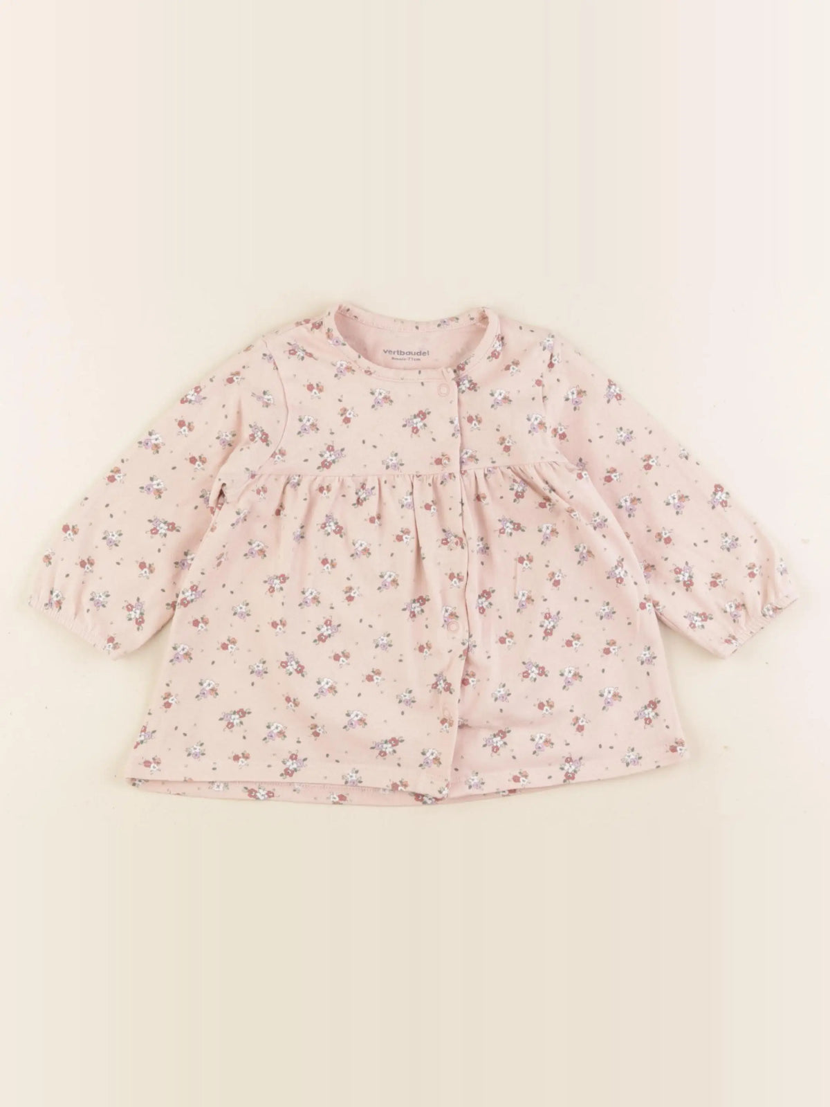 Vertbaudet - tee-shirt rose - 9 mois