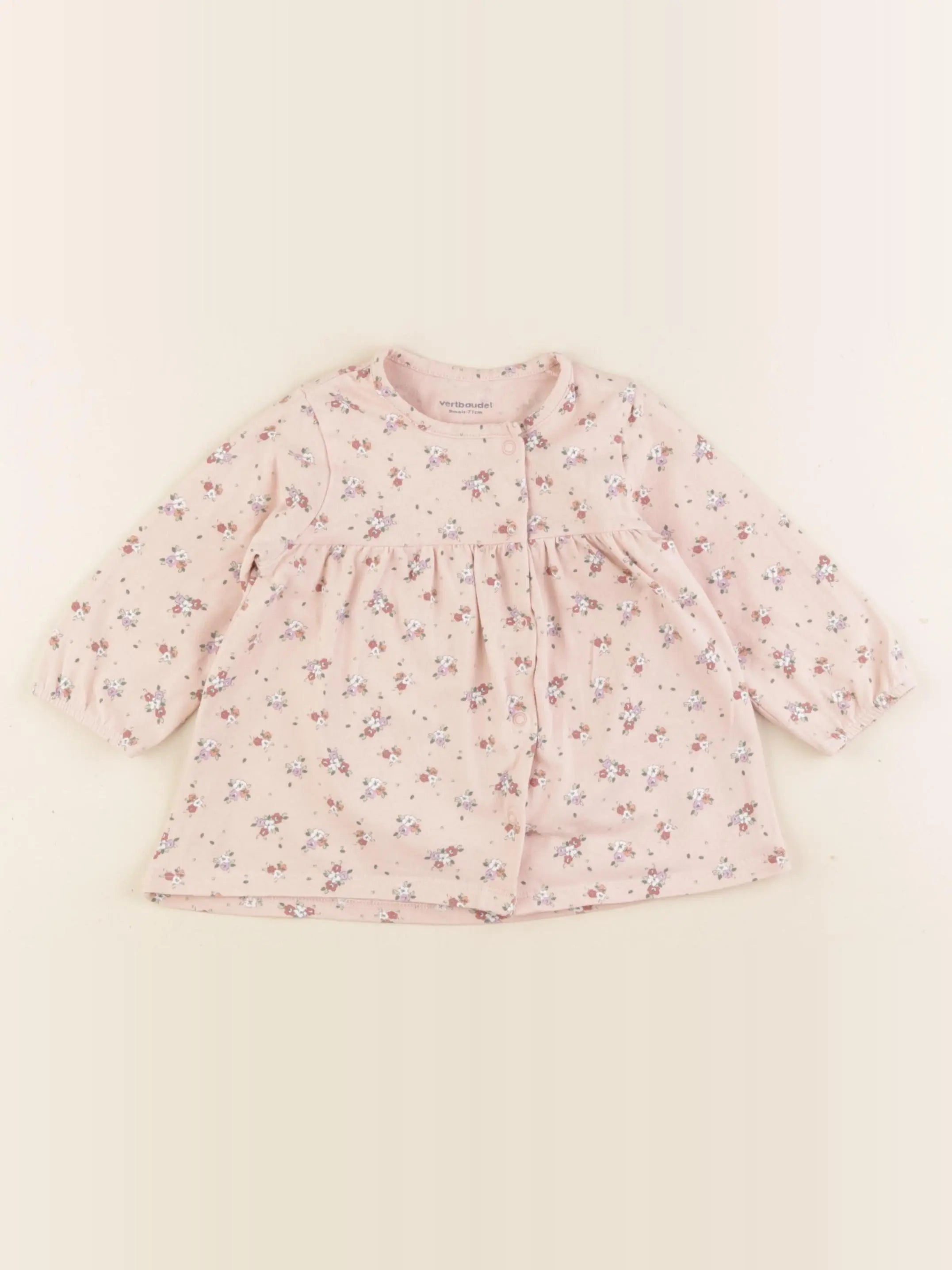 Vertbaudet - tee-shirt rose - 9 mois