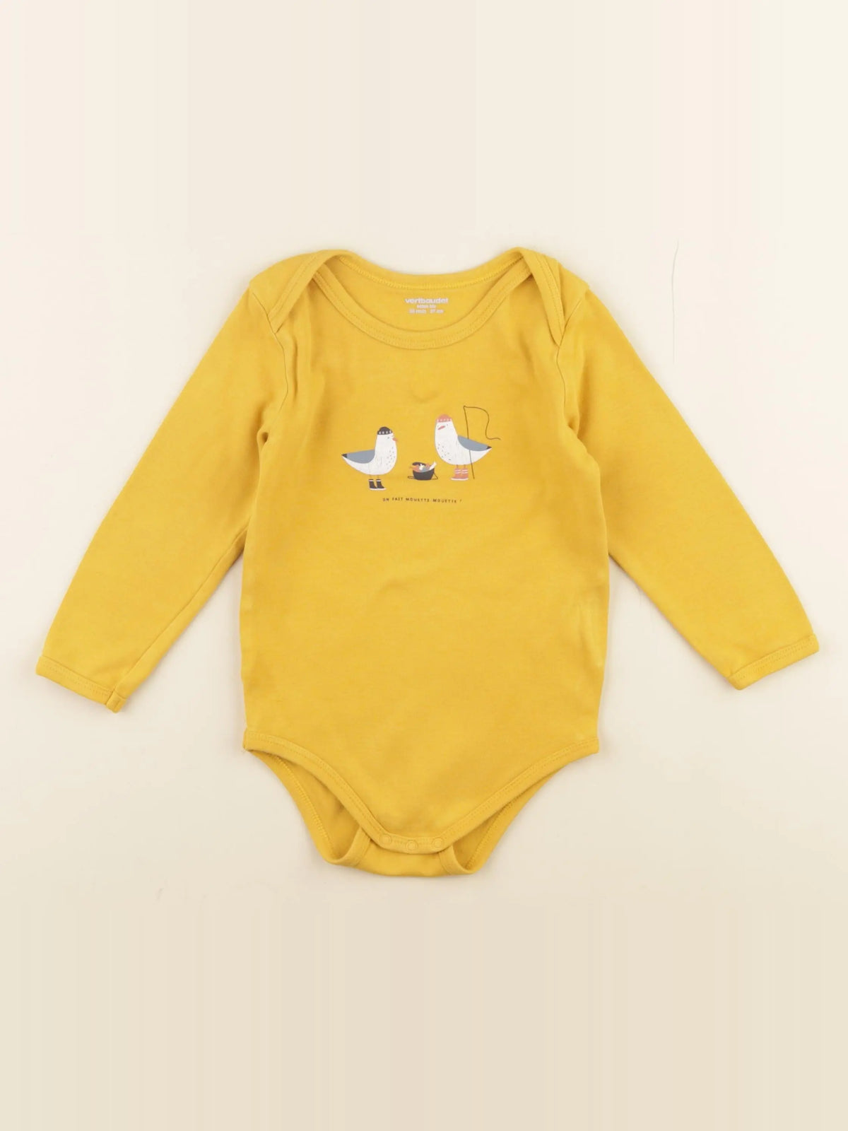 Vertbaudet - body jaune - 36 mois