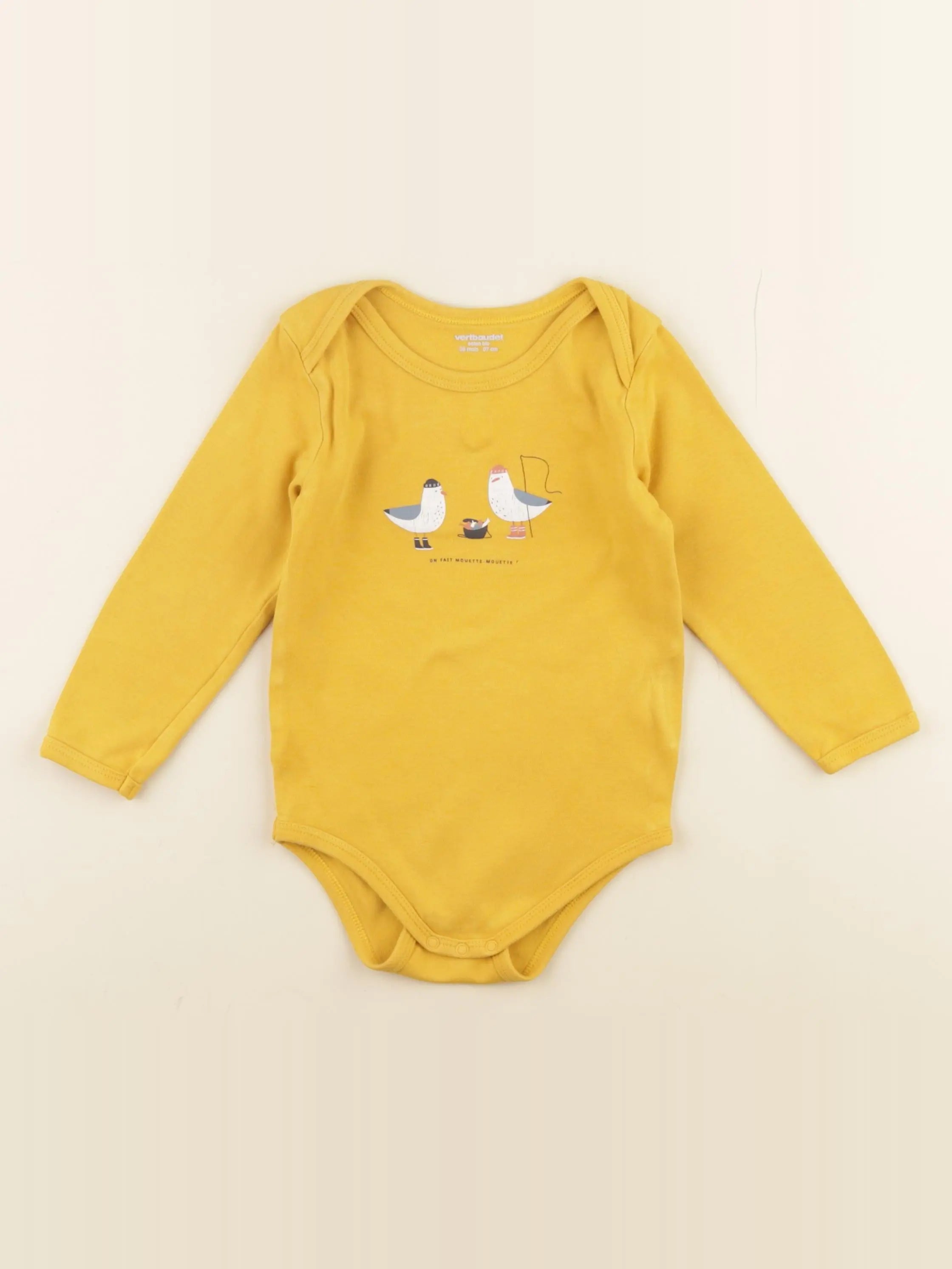 Vertbaudet - body jaune - 36 mois