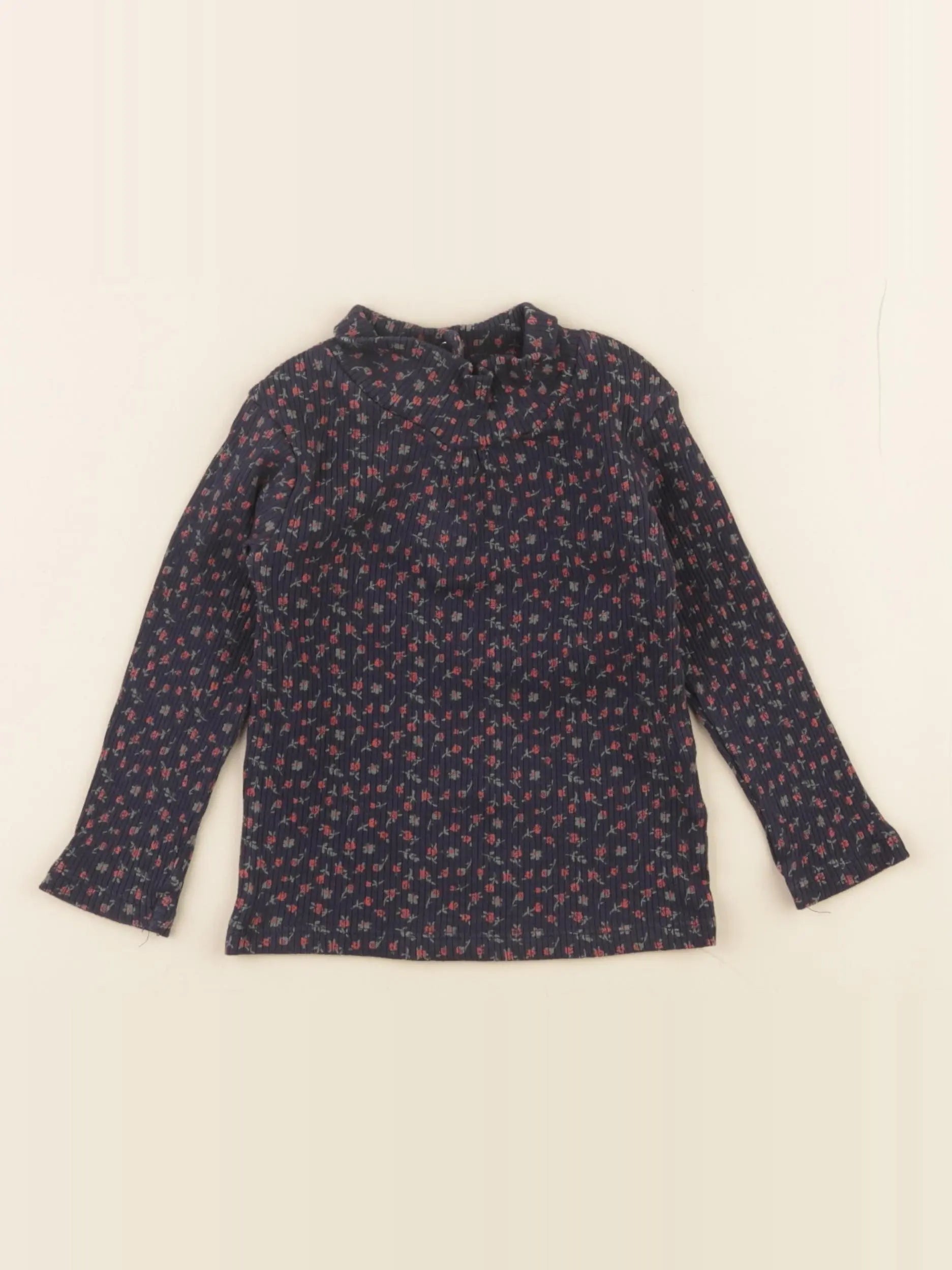 Vertbaudet - sous-pull bleu - 12 mois