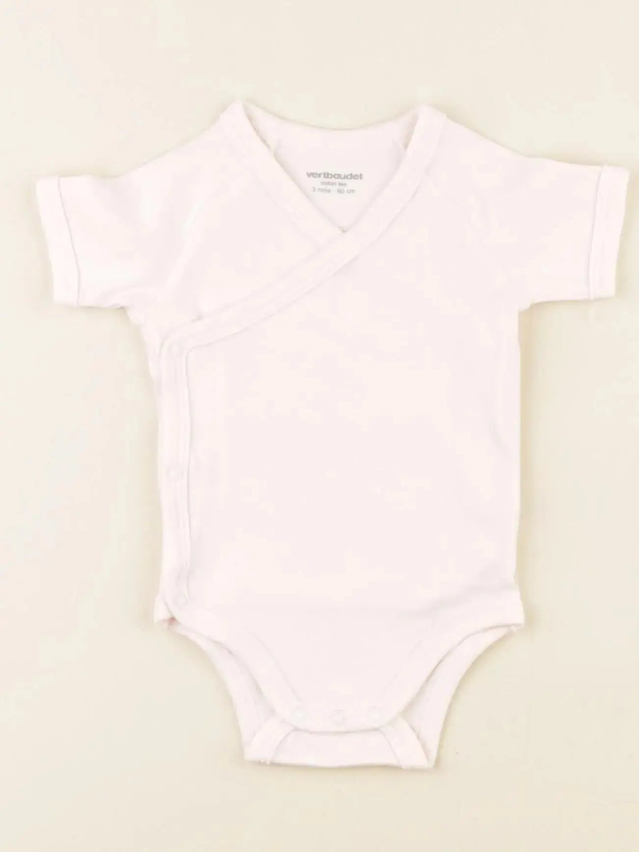 Vertbaudet - body rose - 3 mois