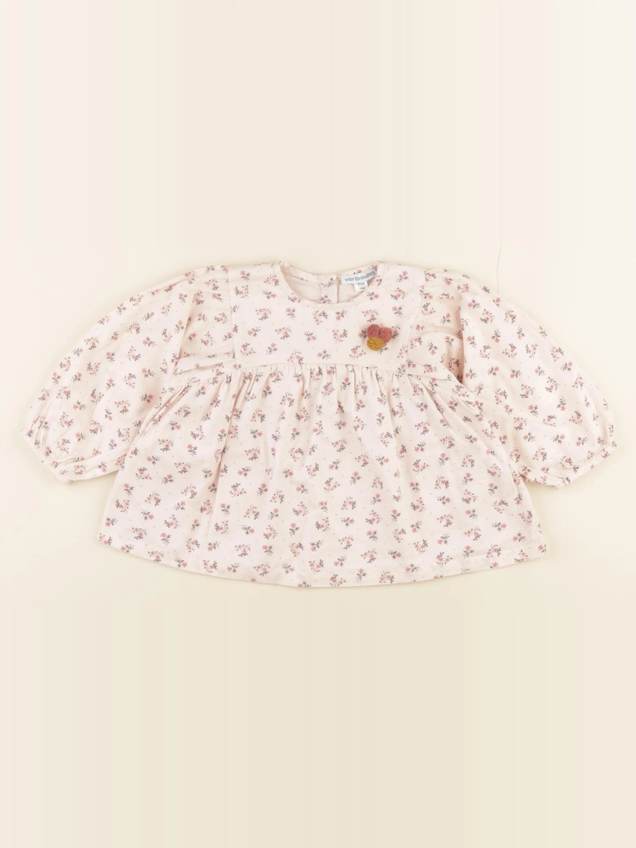 Vertbaudet - blouse rose - 18 mois