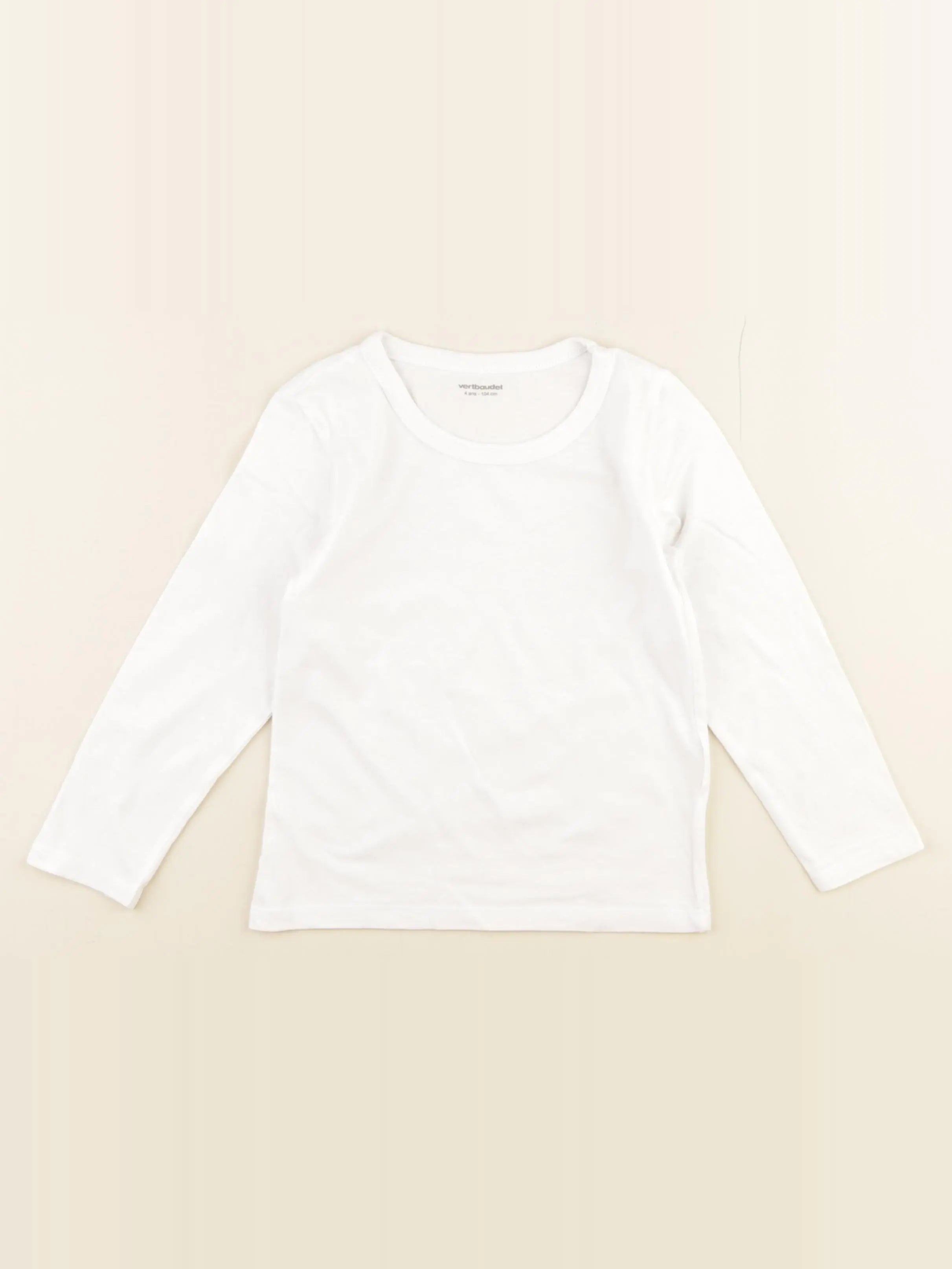 Vertbaudet - maillot de corps blanc - 4 ans