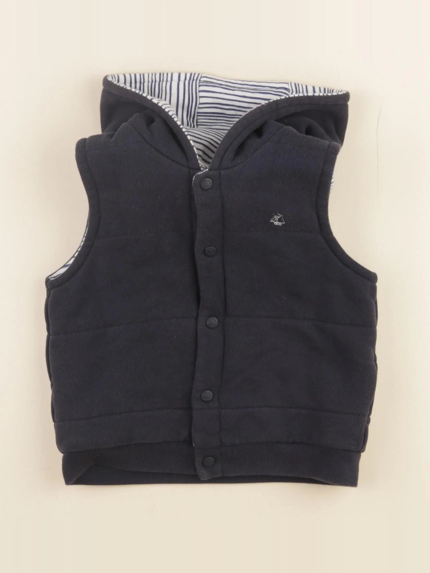 Petit Bateau - gilet bleu - 24 mois