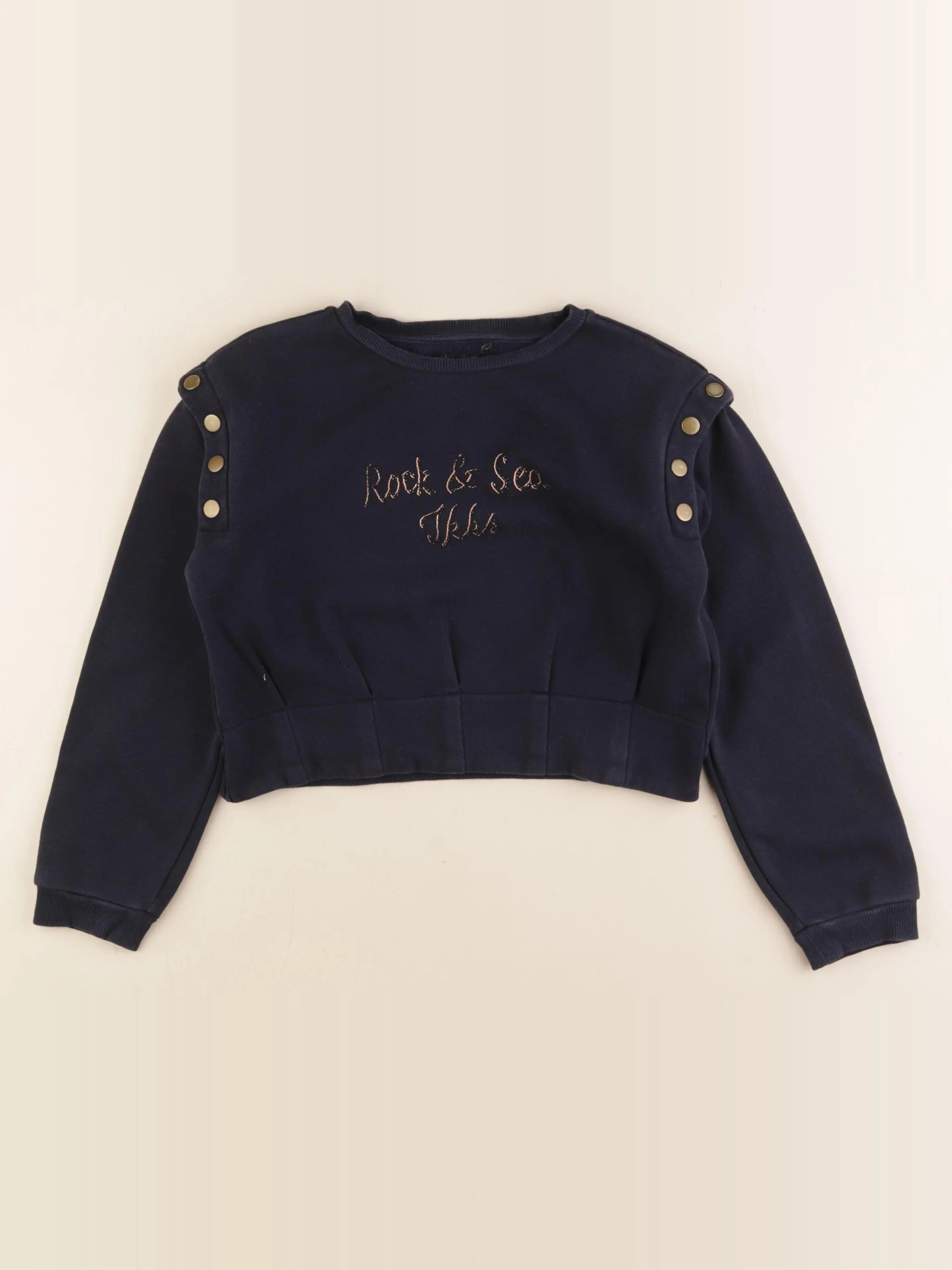 IKKS - sweat bleu - 10 ans