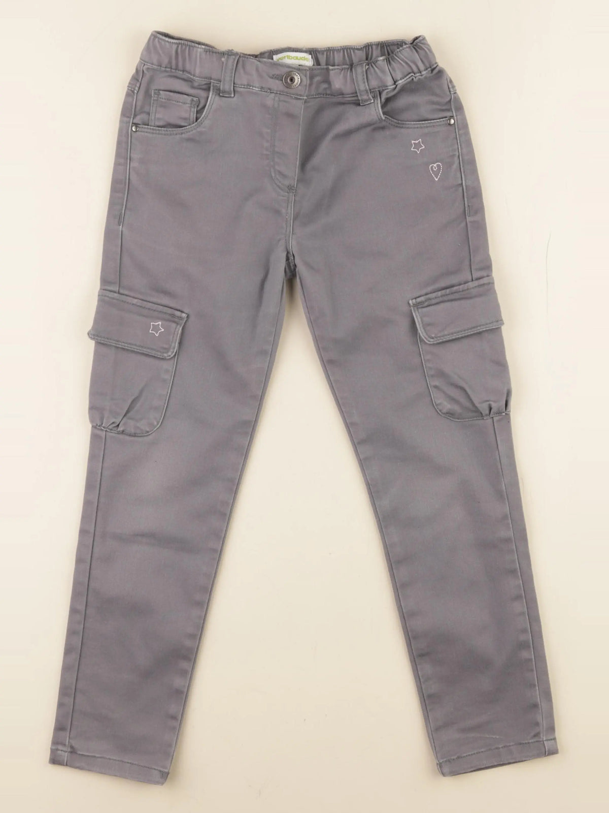 Vertbaudet - jean gris - 6 ans