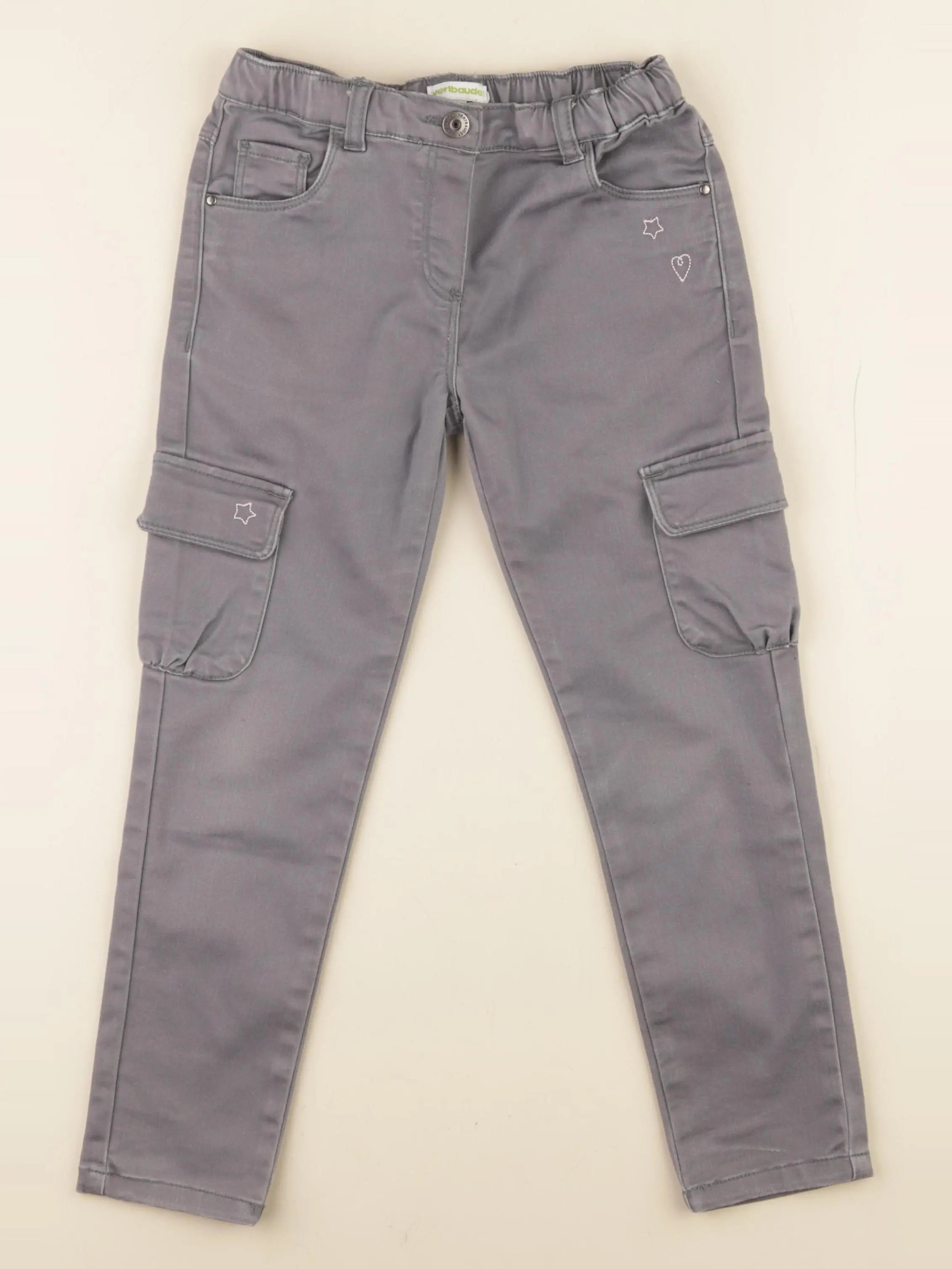 Vertbaudet - jean gris - 6 ans