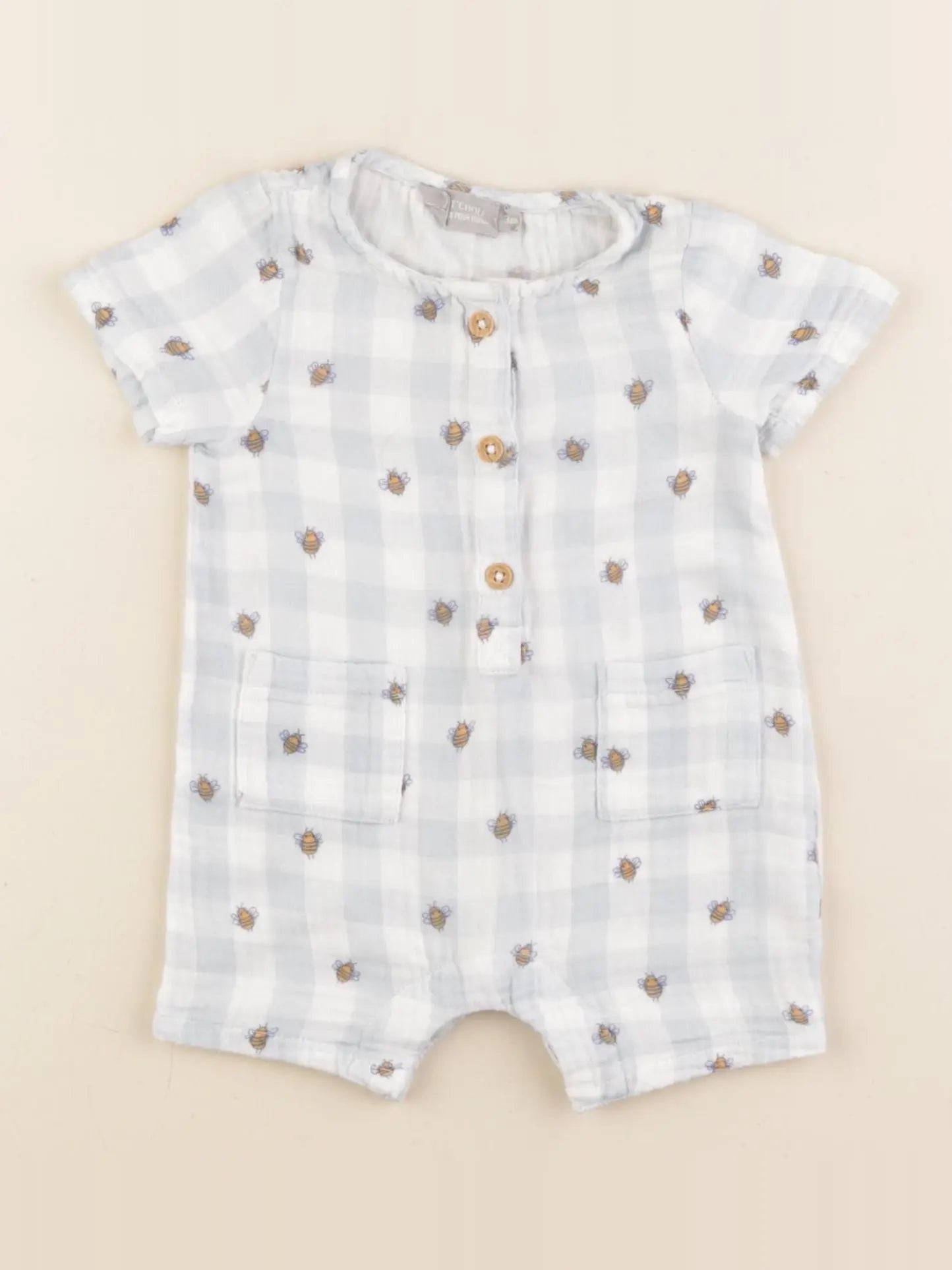 Boutchou - combinaison bleu - 3 mois