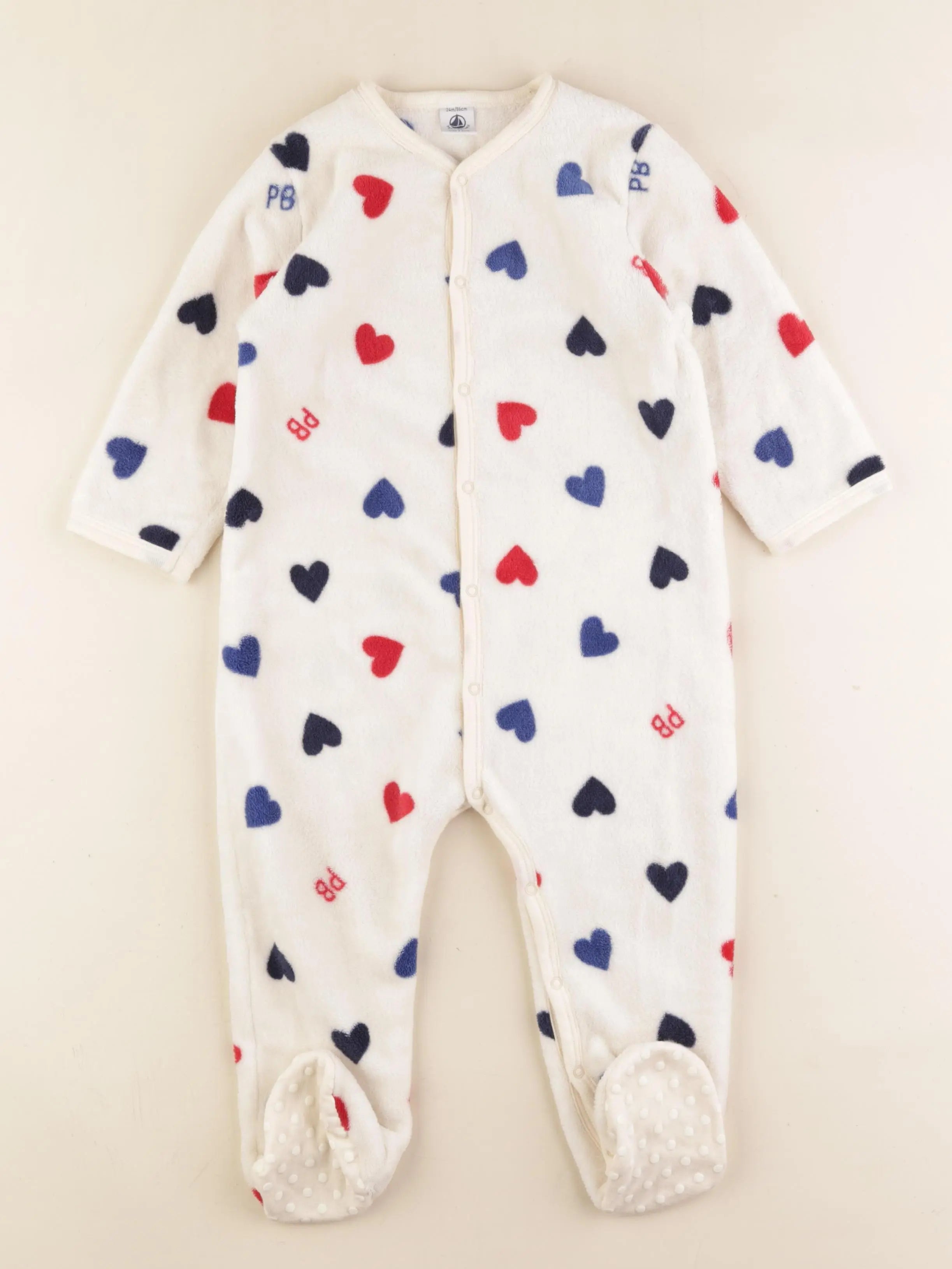 Petit Bateau - sur-pyjama beige - 24 mois