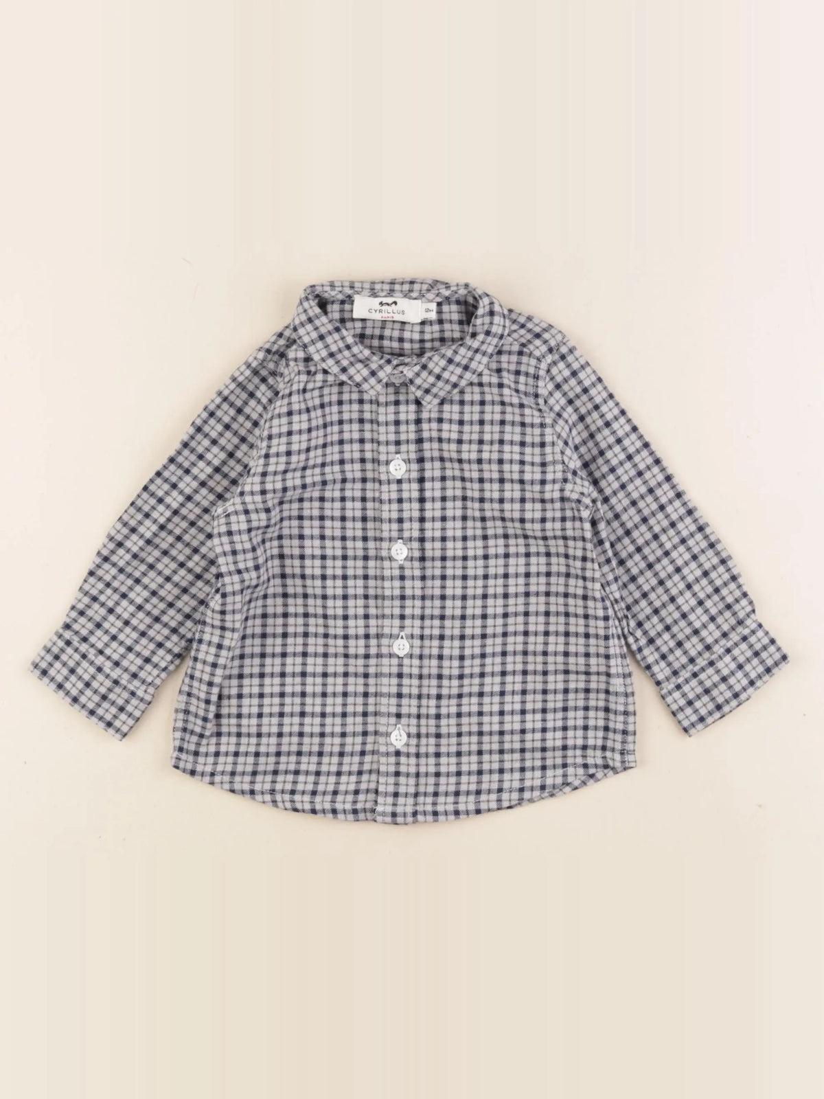 Cyrillus - chemise bleu - 12 mois