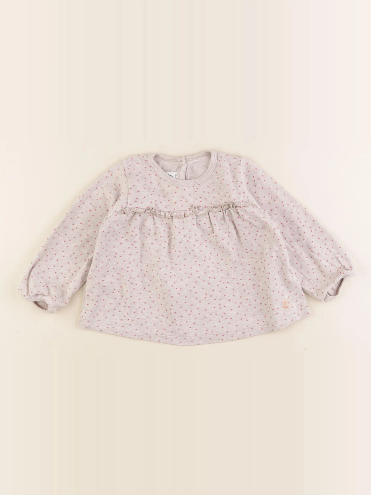Petit Bateau - tee-shirt beige - 18 mois