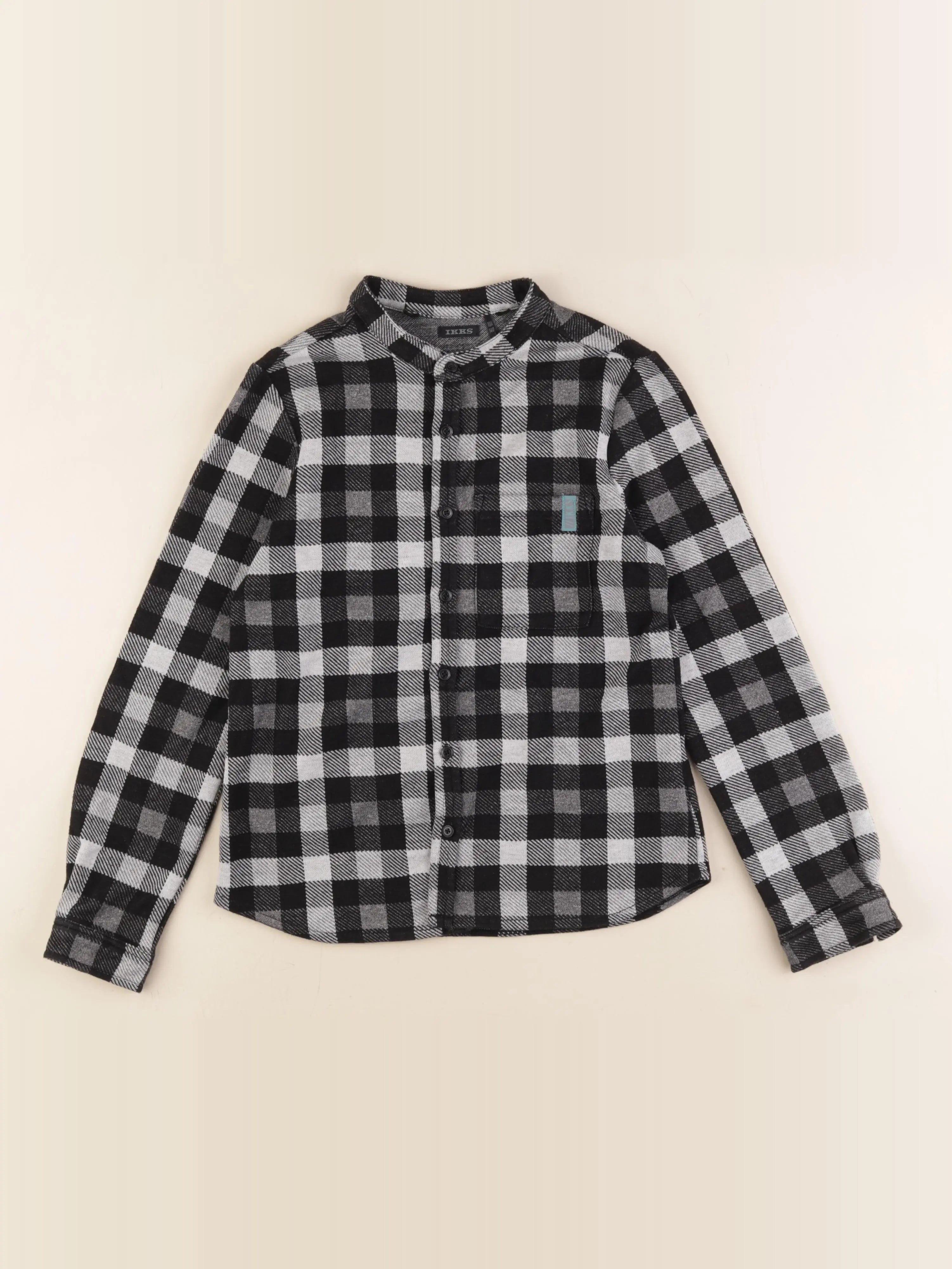 IKKS - chemise noir, blanc - 10 ans