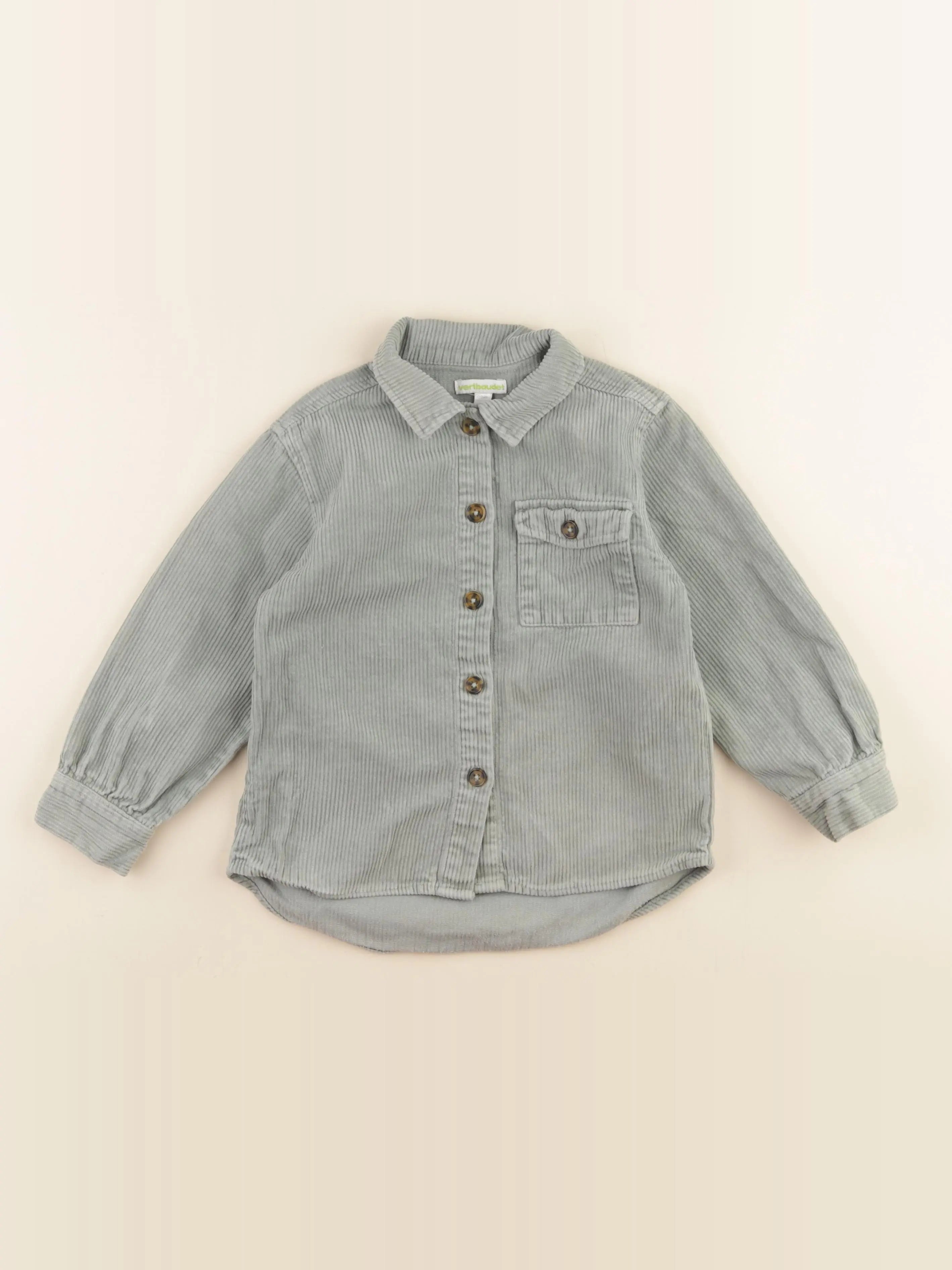 Vertbaudet - chemise vert - 5 ans