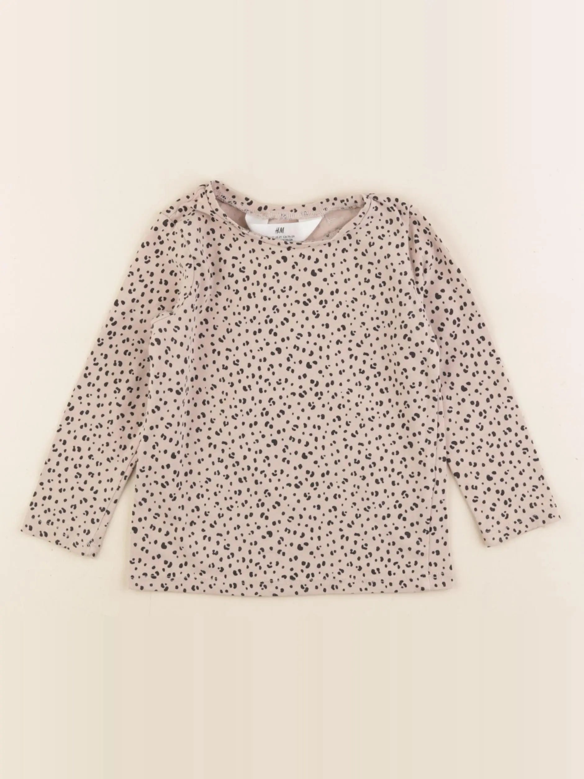 H&M - tee-shirt marron - 18/24 mois