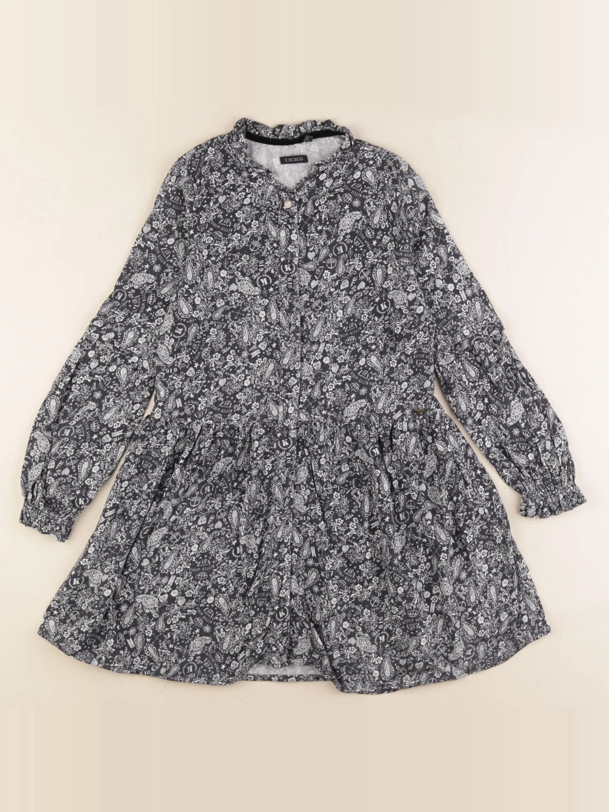 IKKS - robe noir - 8 ans