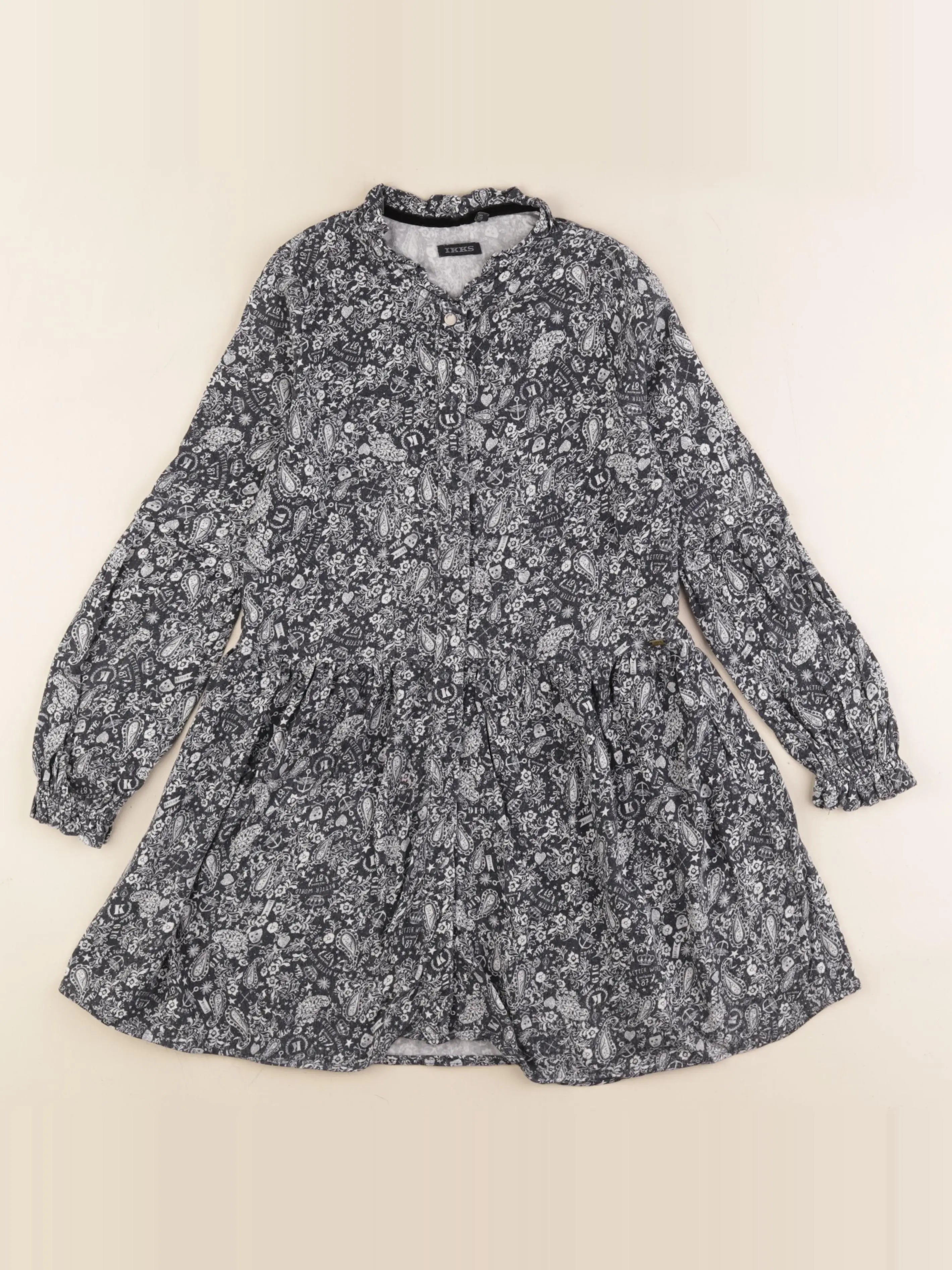 IKKS - robe noir - 8 ans