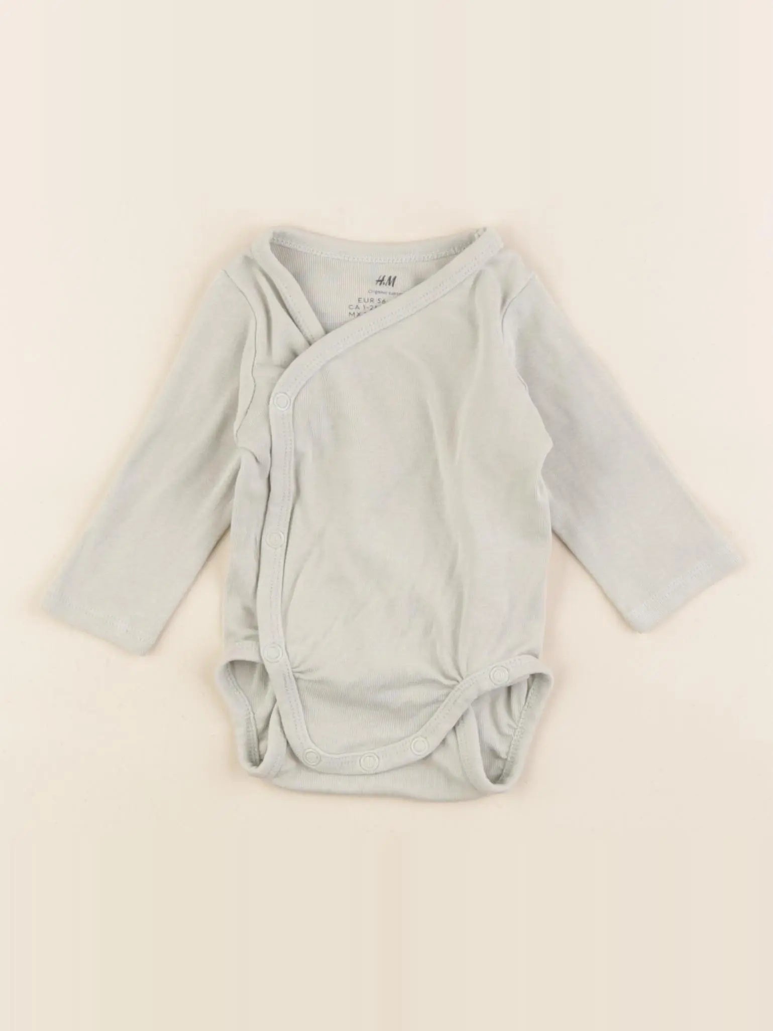 H&M - body vert - 1/2 mois