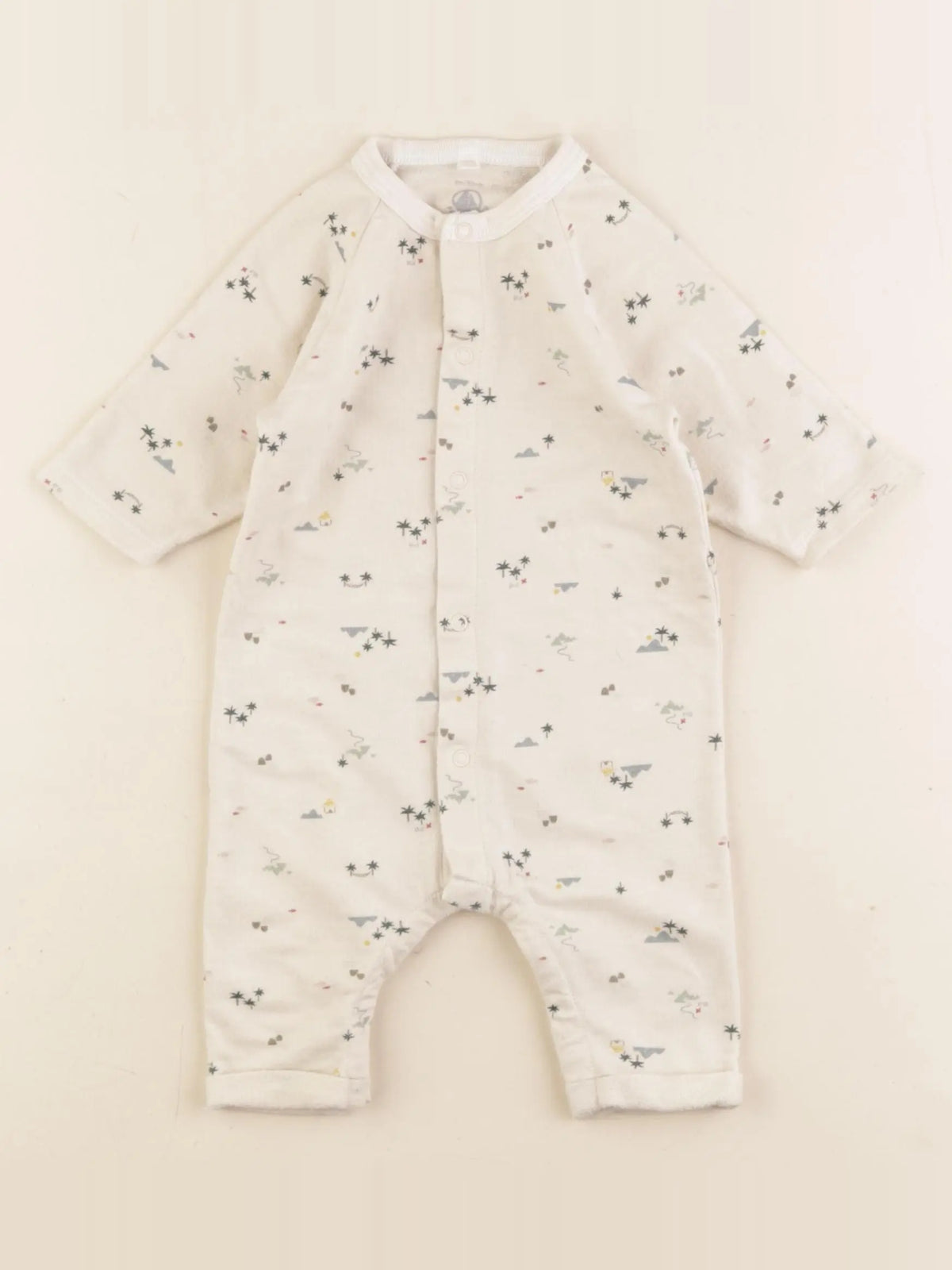Petit Bateau - combinaison beige - 2/3 mois