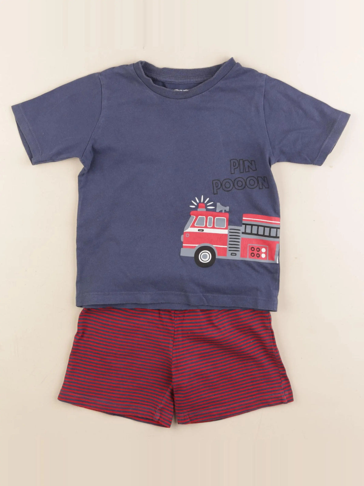 Vertbaudet - pyjama coton bleu - 4 ans
