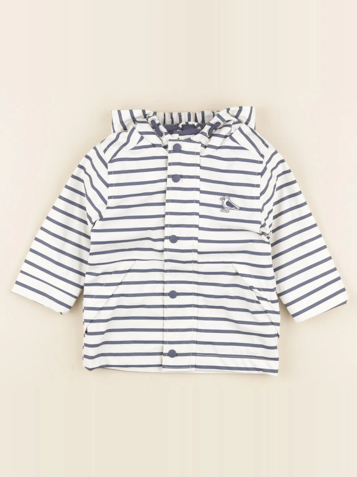 Vertbaudet - imperméable blanc - 12 mois