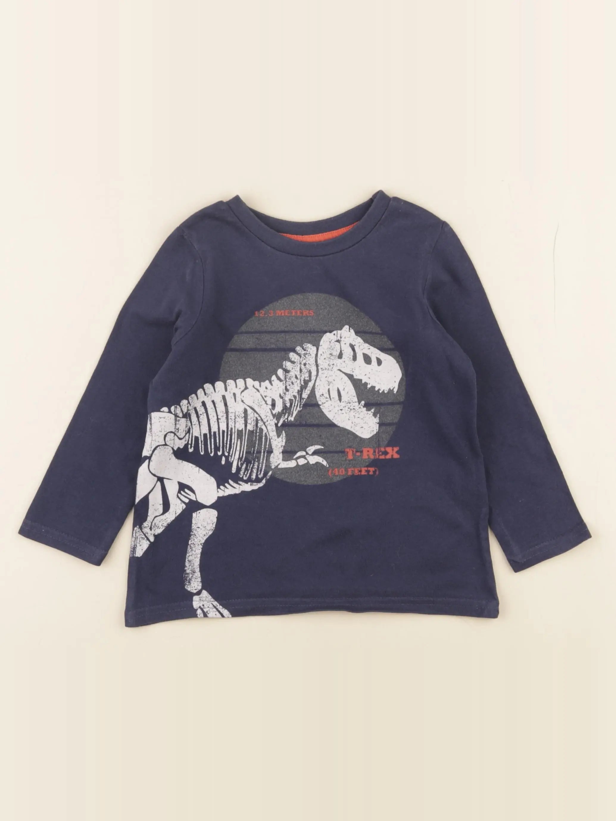 Vertbaudet - tee-shirt bleu - 2 ans