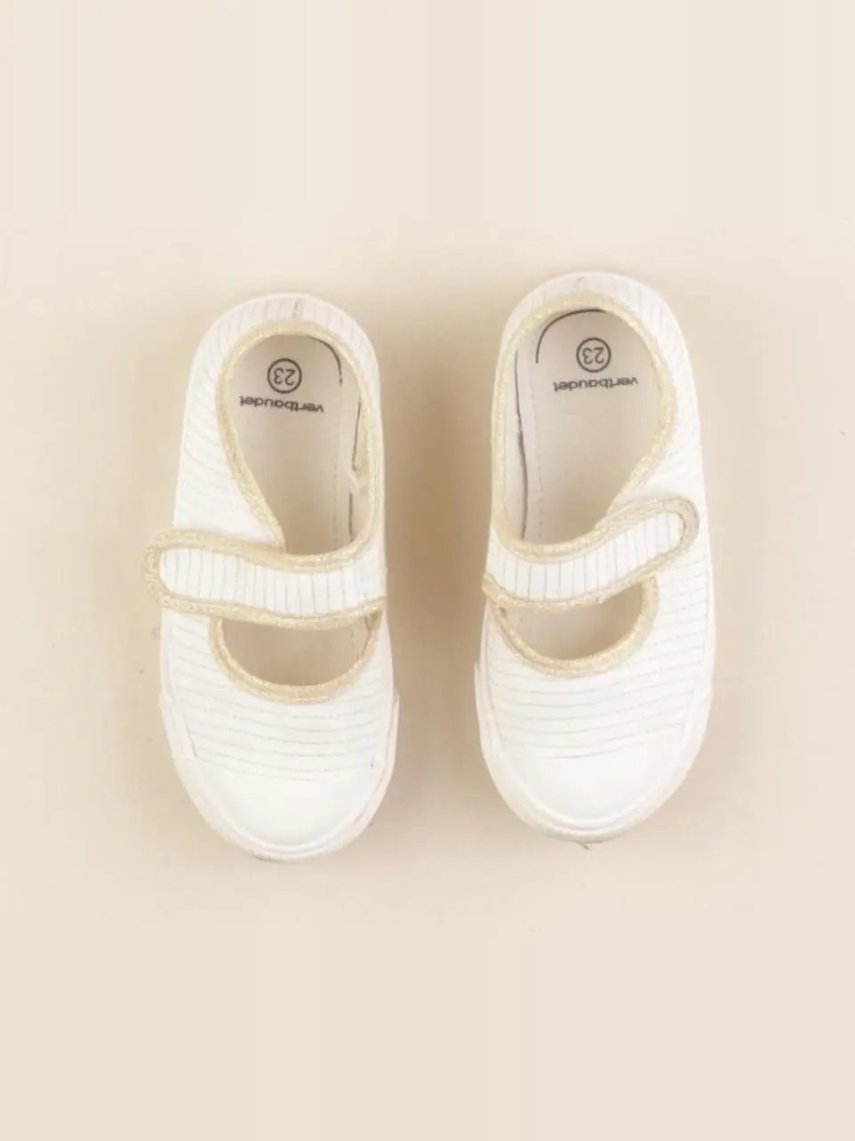 Vertbaudet - ballerines blanc - pointure 23