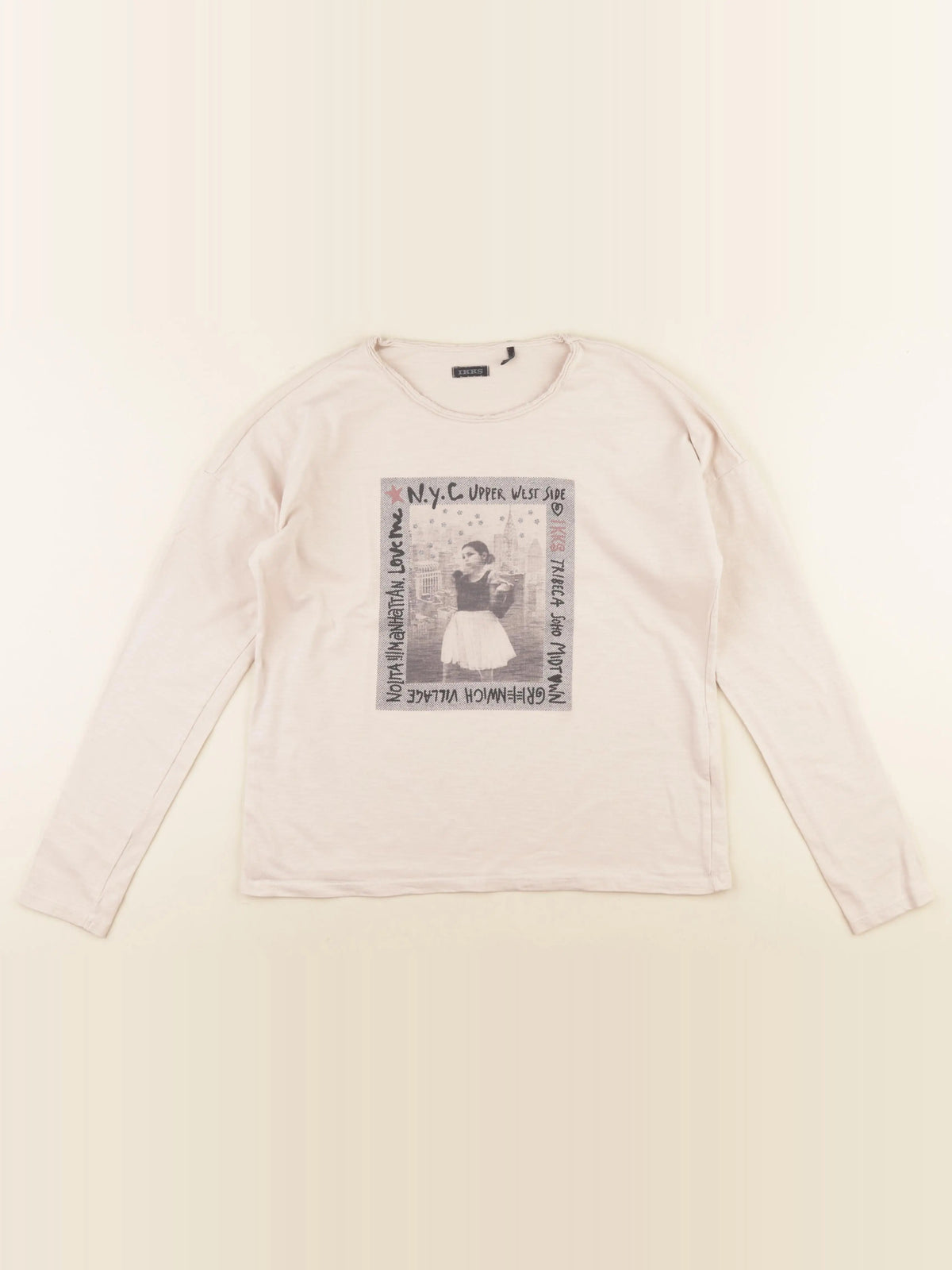 IKKS - tee-shirt beige - 12 ans
