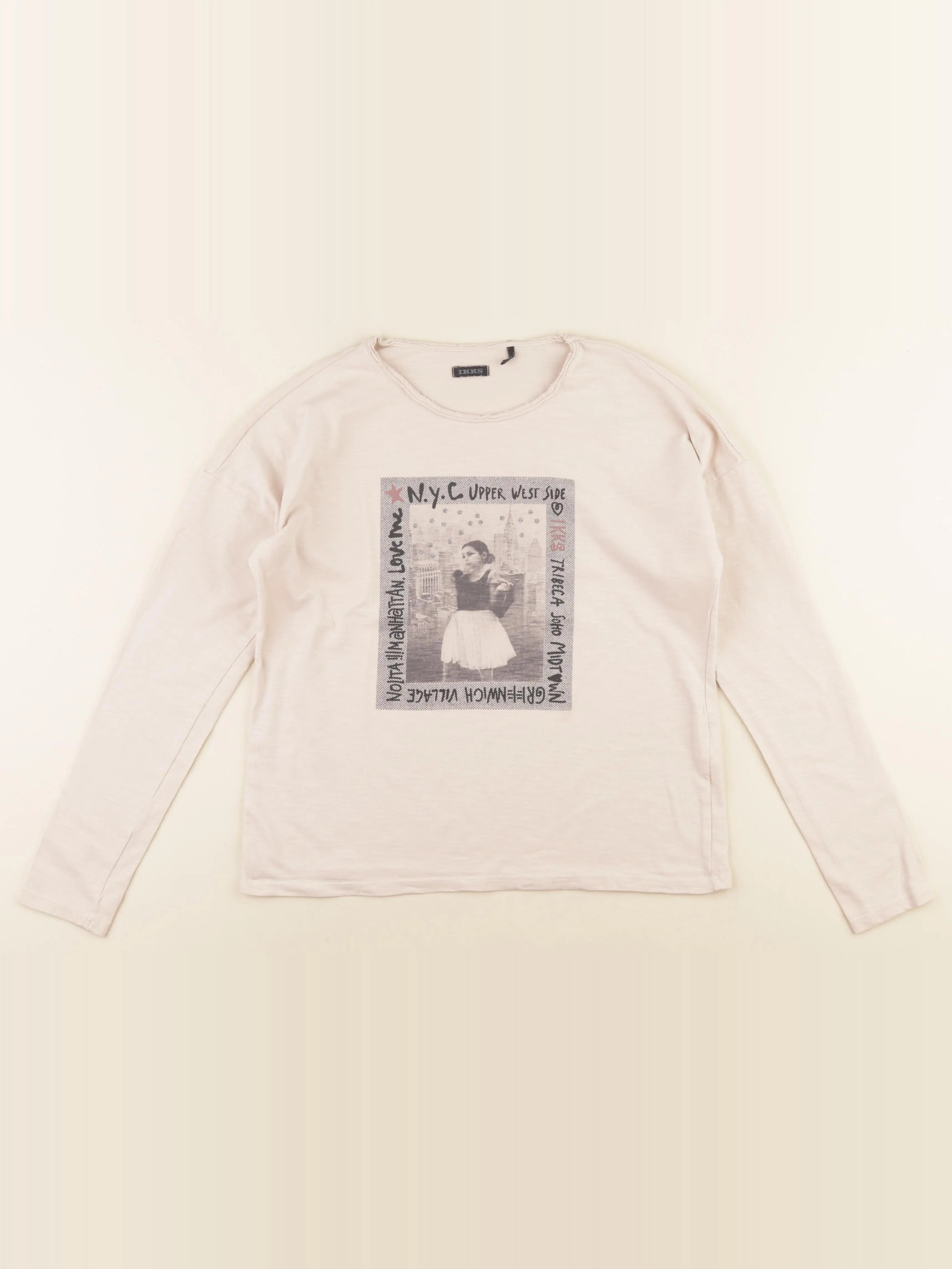 IKKS - tee-shirt beige - 12 ans